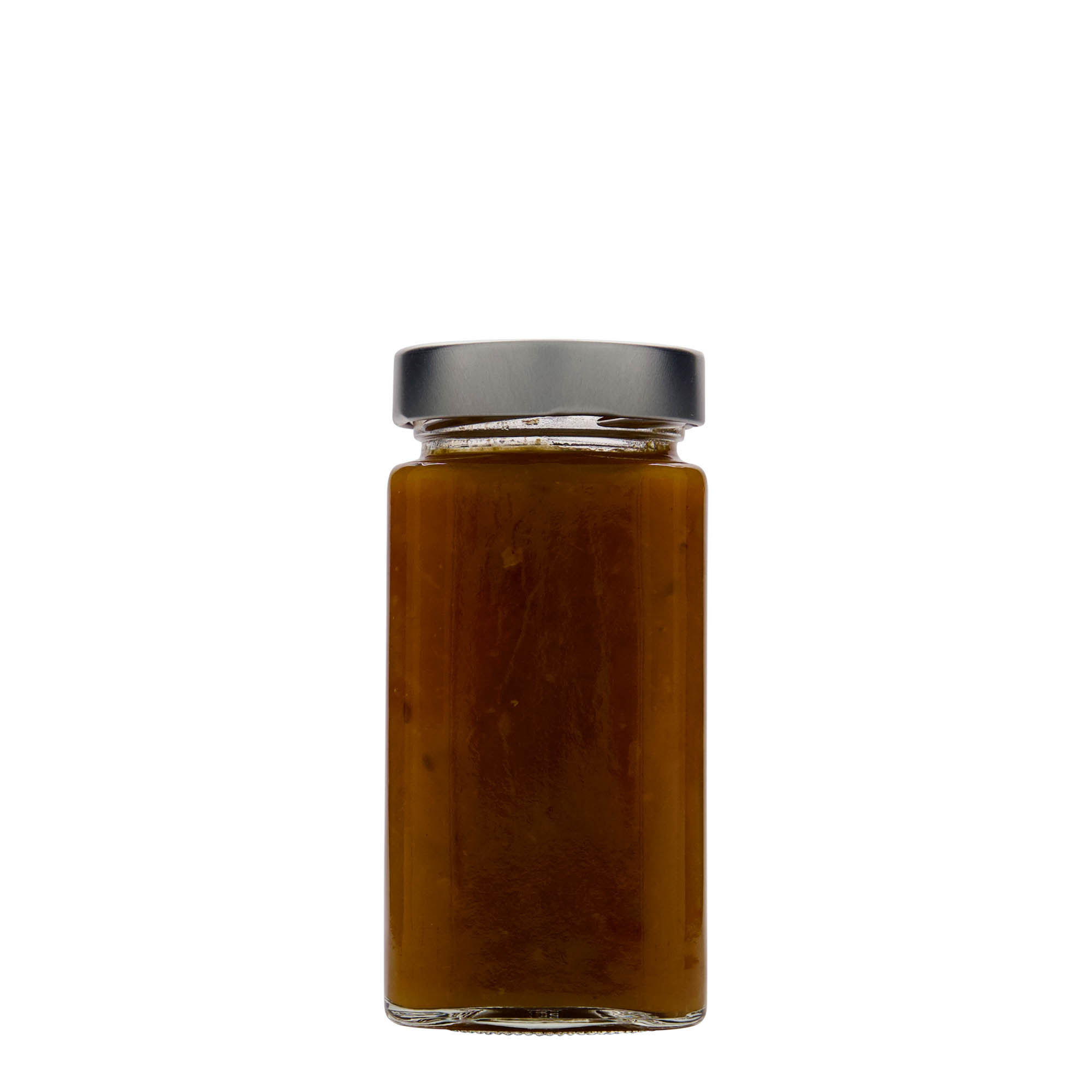 314 ml vaso cuadrado «Funny», boca: Deep-Twist-off (DTO 58)