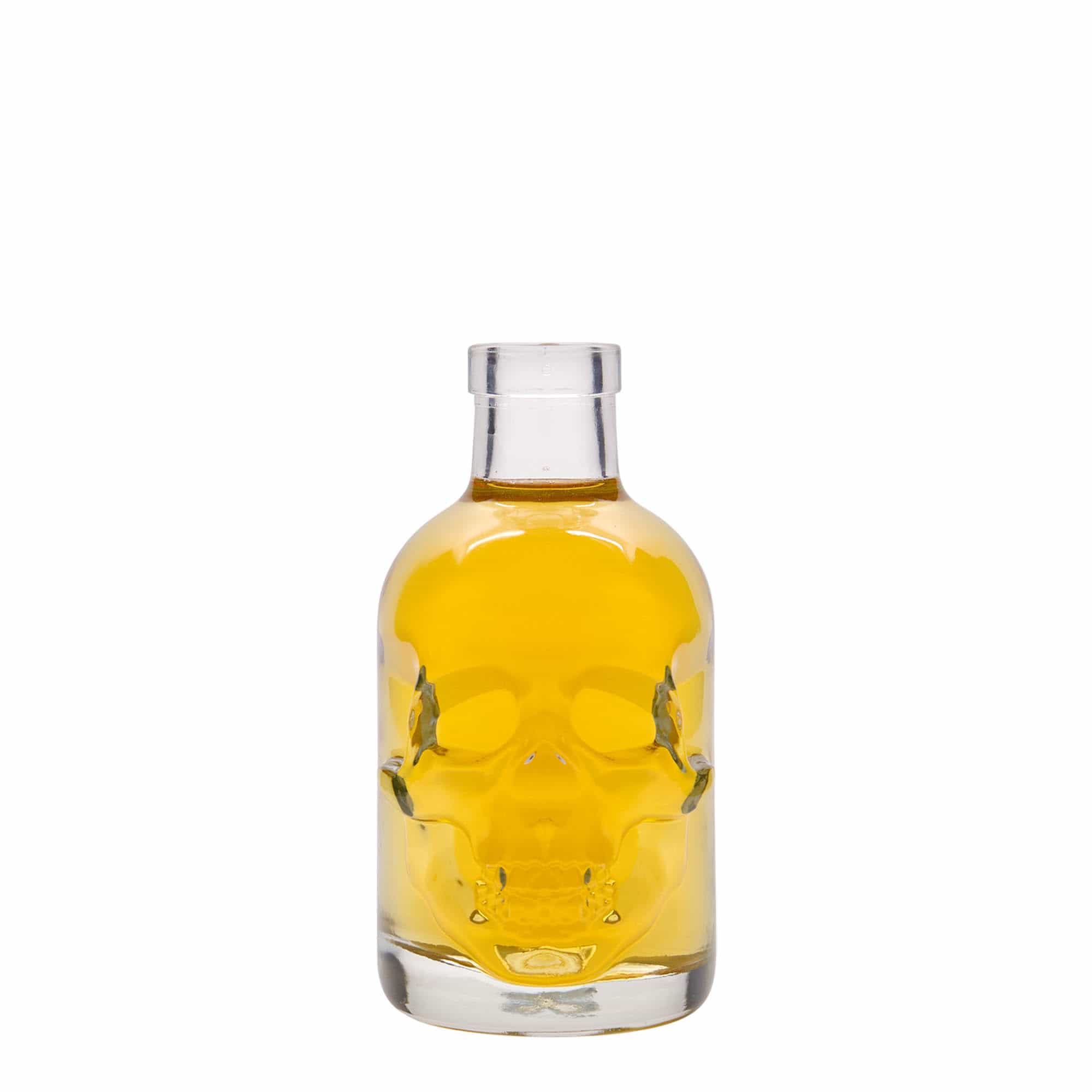 Botella de vidrio de 200 ml «Calavera», boca: corcho