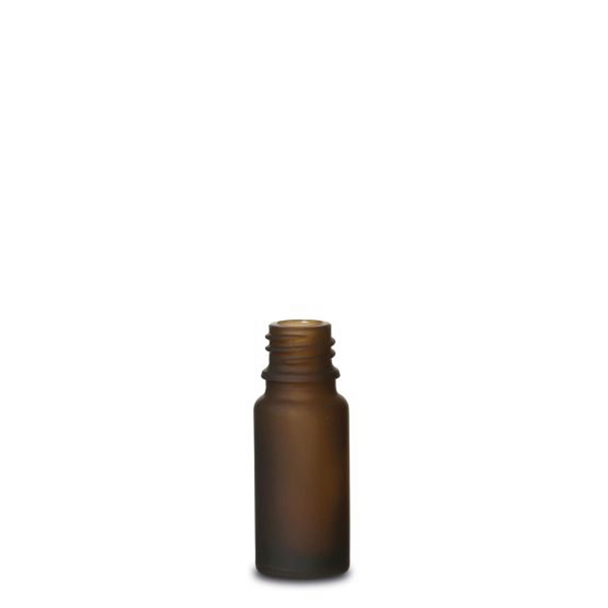 Frasco medicinal de 10 ml, vidrio, marrón esmerilado, boca: DIN 18