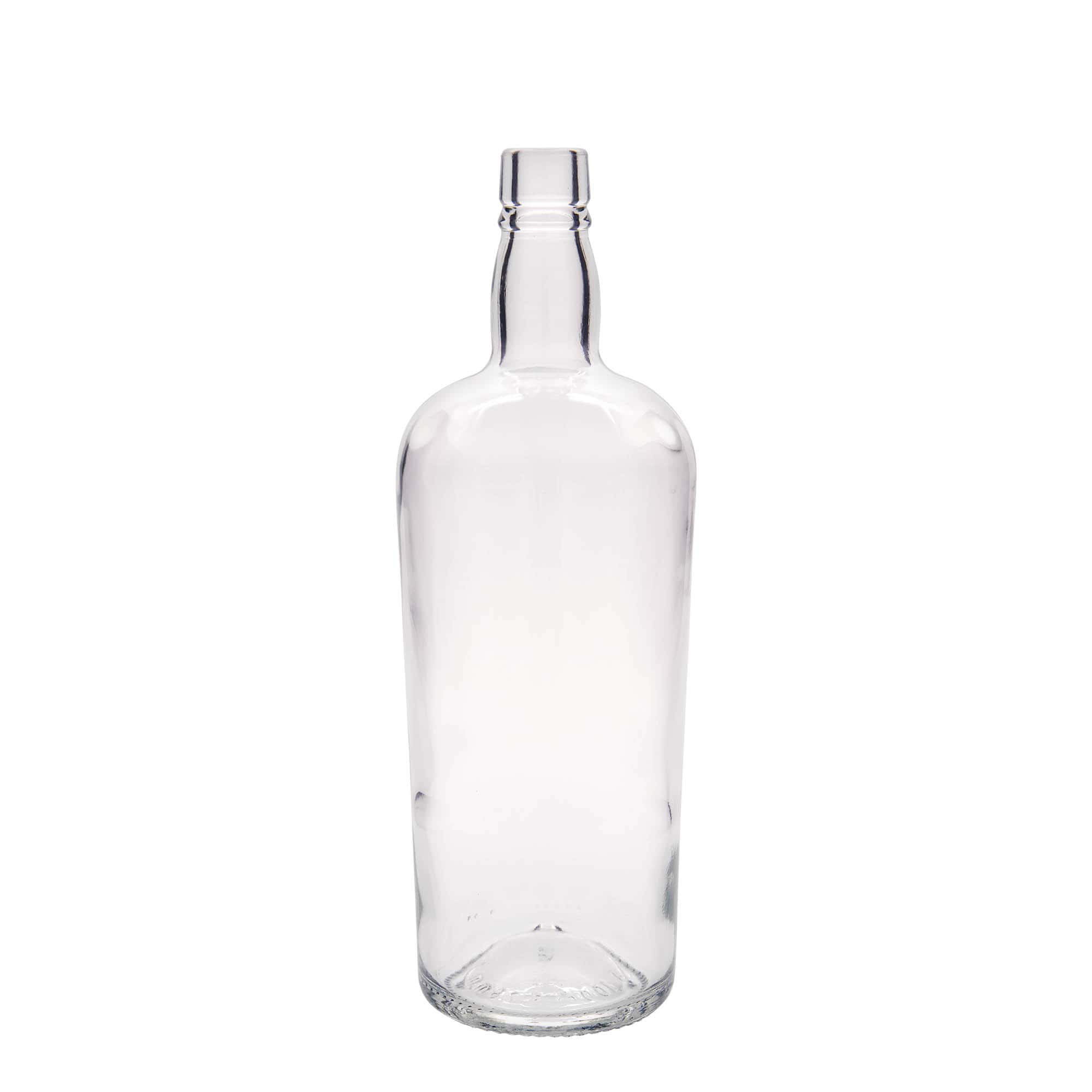 Botella de vidrio de 1000 ml 'Edinburgh', boca: corcho