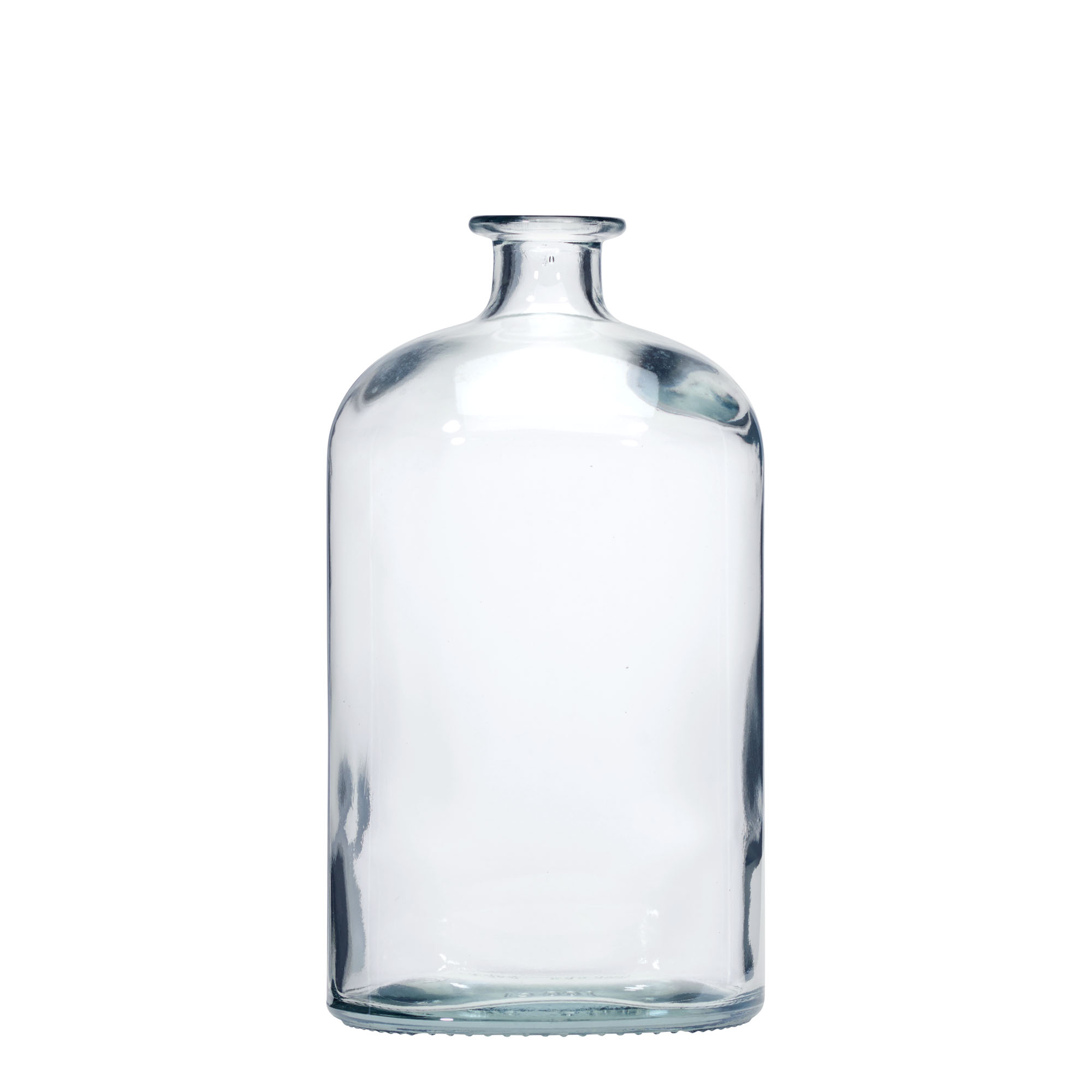 Botella de vidrio de 1.000 ml 'Dundee', ovalada, boca: corcho Botella de vidrio de 1.000 ml 'Dundee', ovalada, boca: corcho