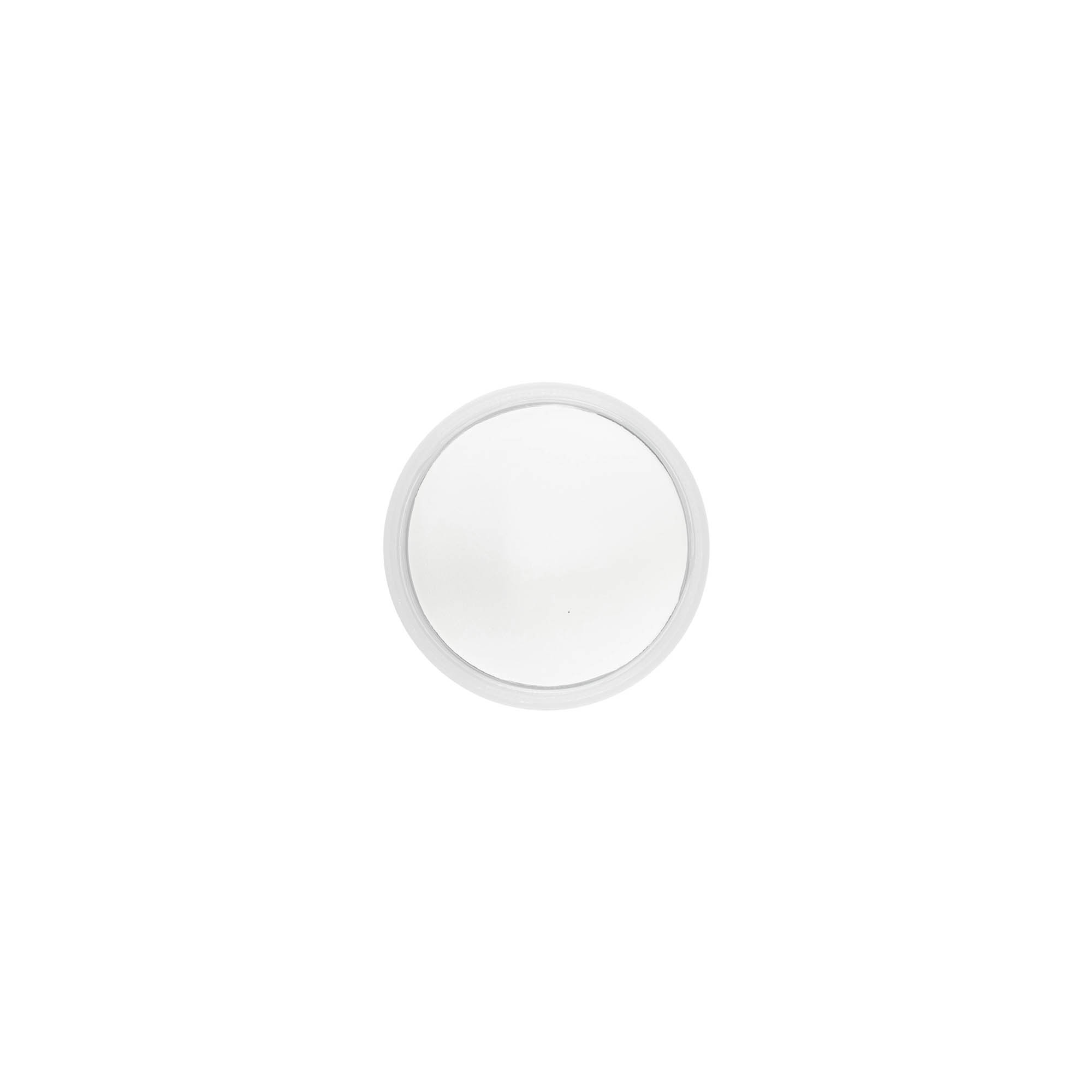 Tapa roscada 'Edición Clear/Platin', plástico PP, blanco, para boca: 40/2P Tapa roscada 'Edición Clear/Platin', plástico PP, blanco, para boca: 40/2P