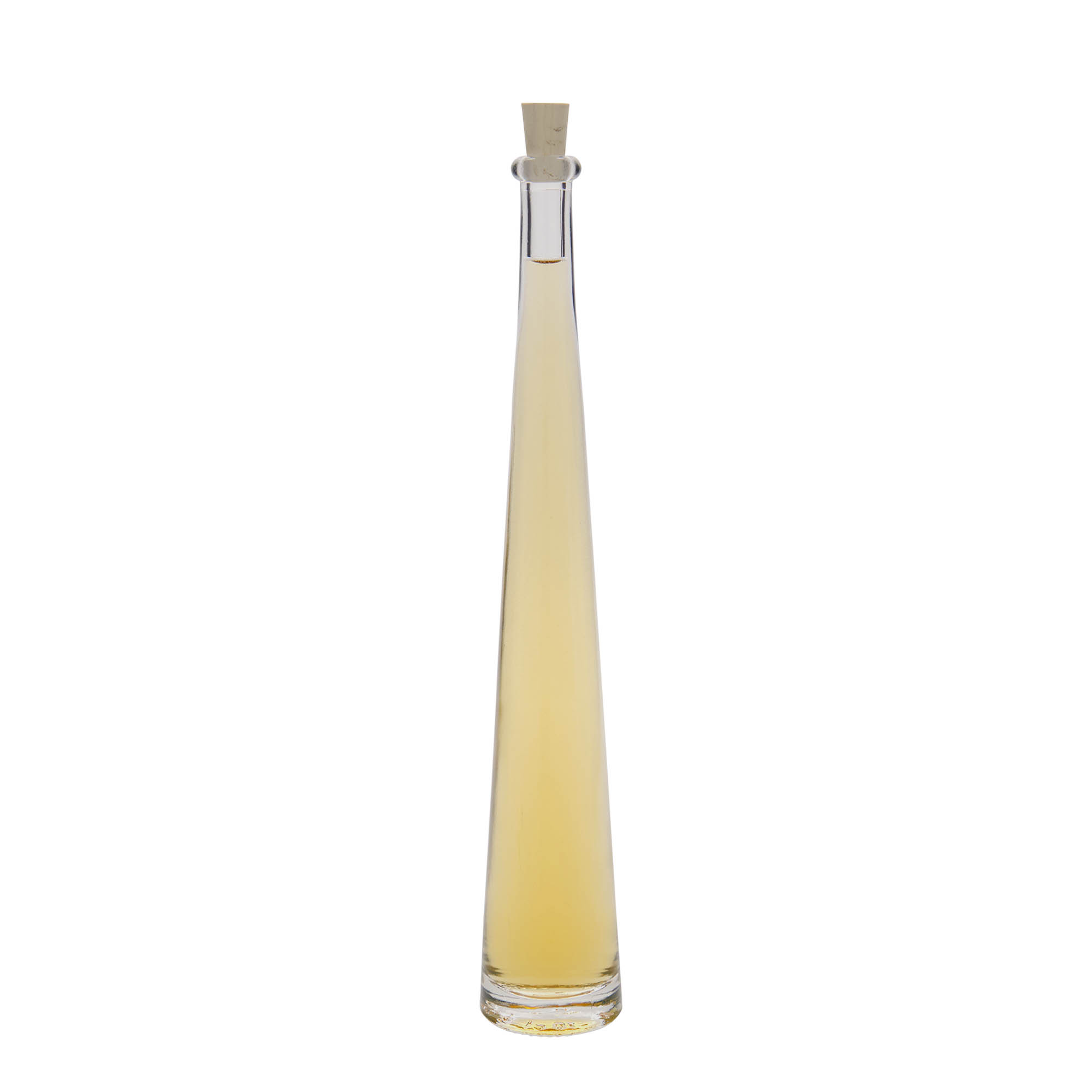 Botella de cristal de 100 ml 'Dama Rondo', boca: corcho