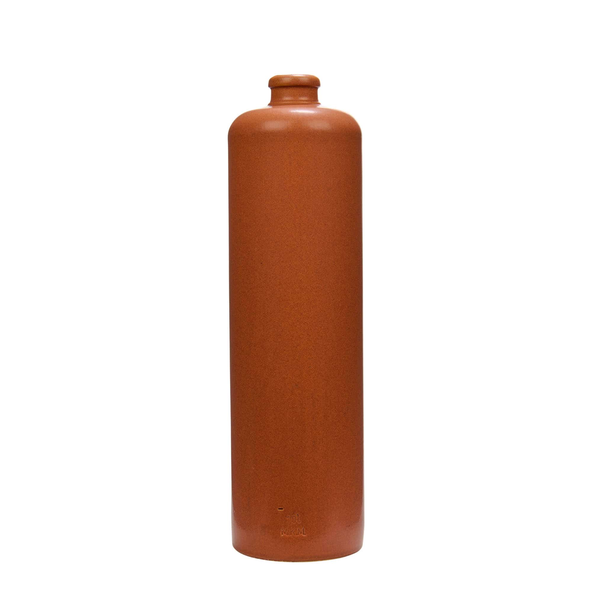 Jarra de barro de 1000 ml, gres, rojo-marrón, boca: corcho Jarra de barro de 1000 ml, gres, rojo-marrón, boca: corcho
