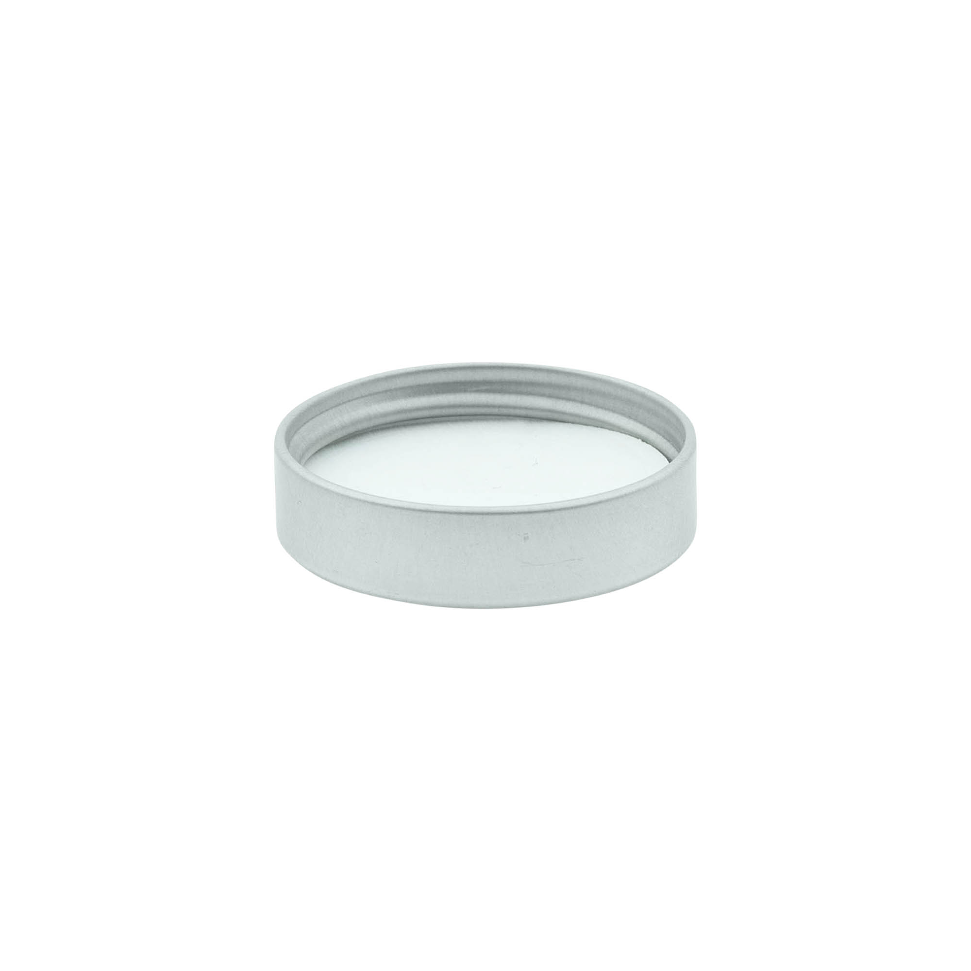 Tapa de rosca, metal, plateado, para boca: 38/400