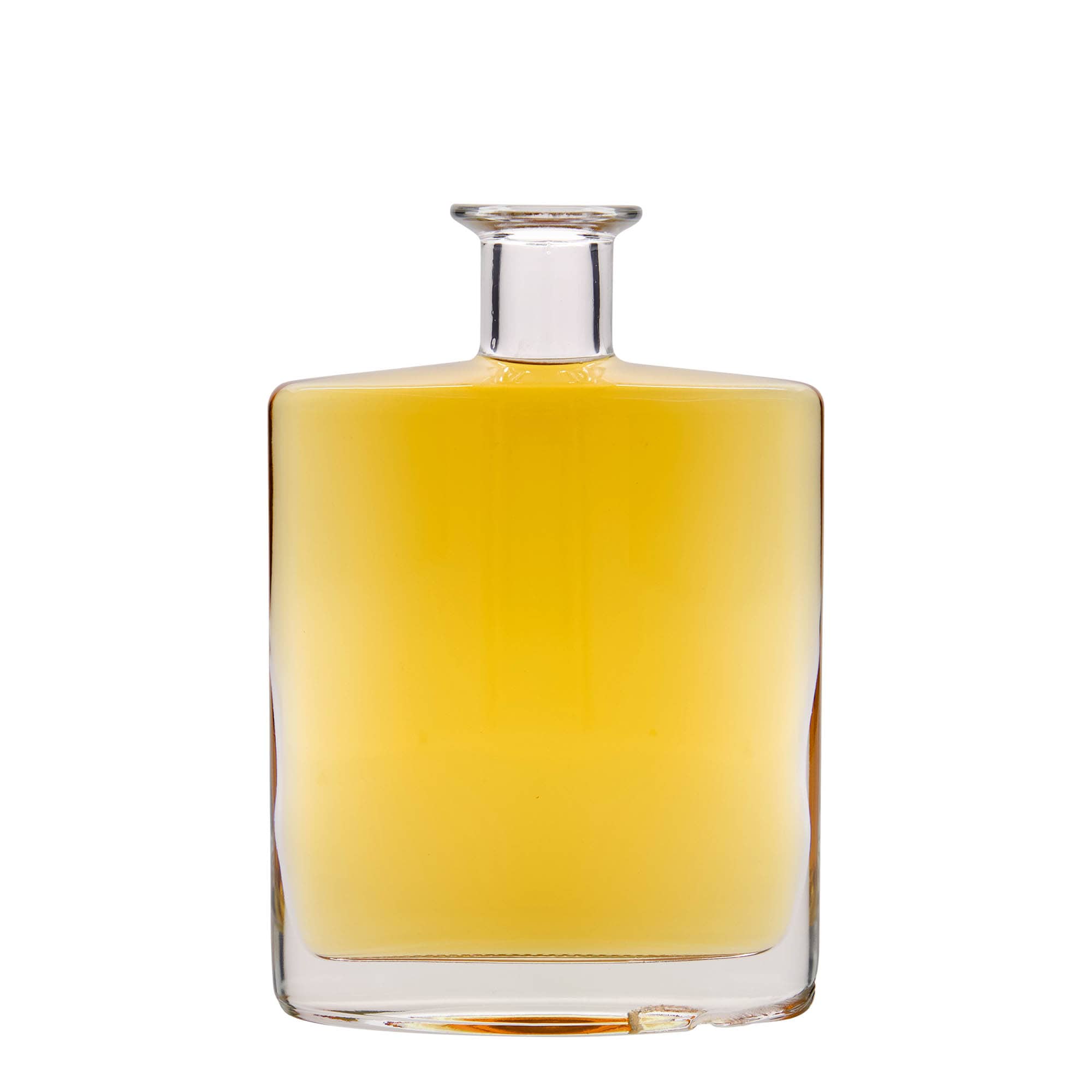 Botella de cristal de 700 ml 'Zorbas', ovalada, boca: corcho