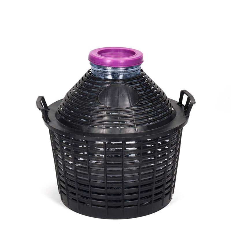 Damajuana de cuello ancho de 20 l, vidrio, boca: capuchón Damajuana de cuello ancho de 20 l, vidrio, boca: capuchón