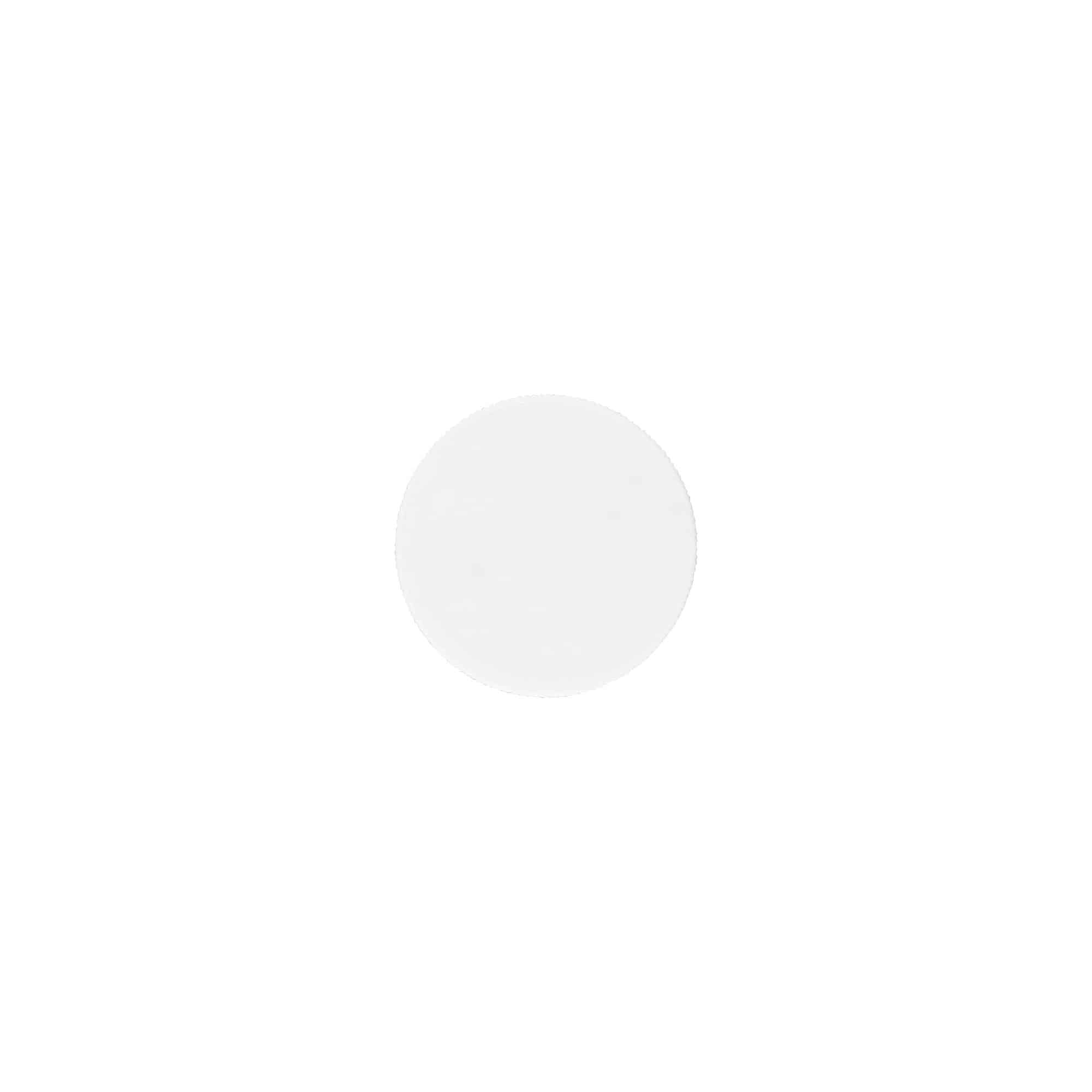 Tapón de rosca, plástico de PP, blanco, para boca: 38/400