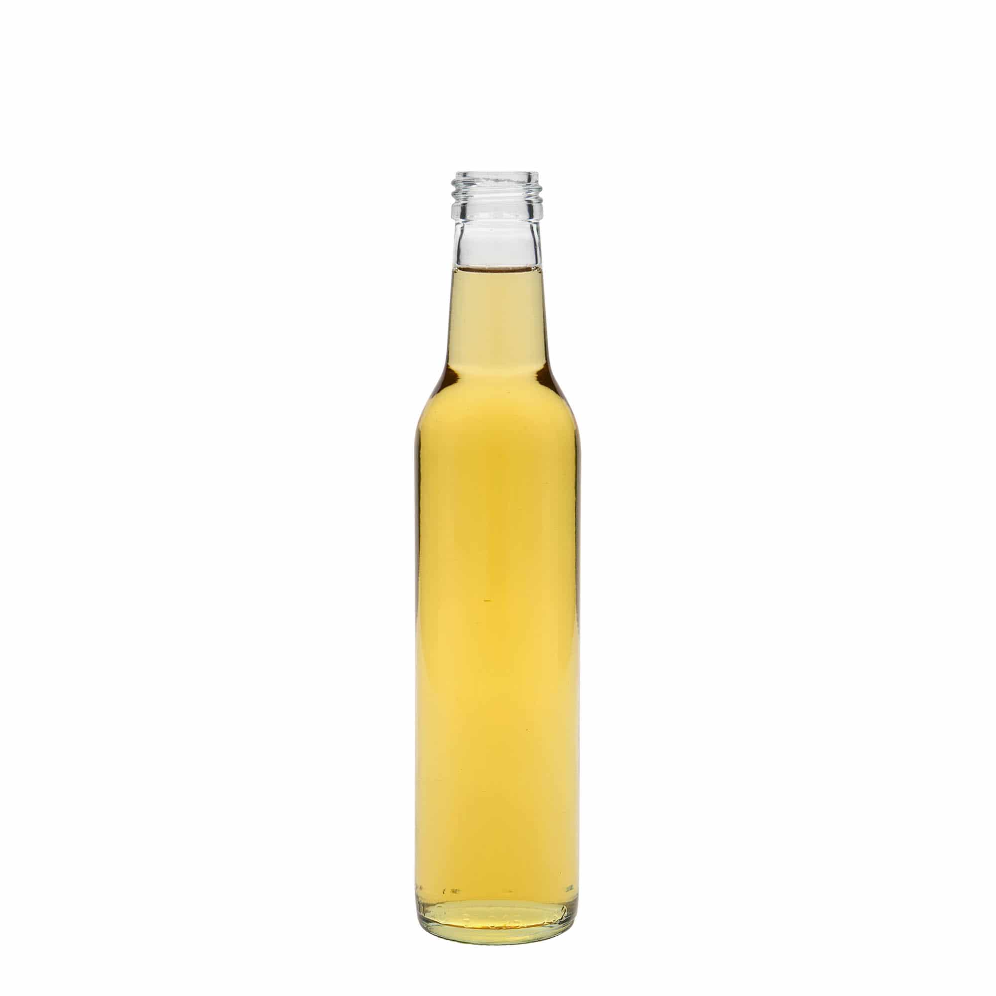 Botella de vidrio 'Cilindrica' de 250 ml, boca: PP 28