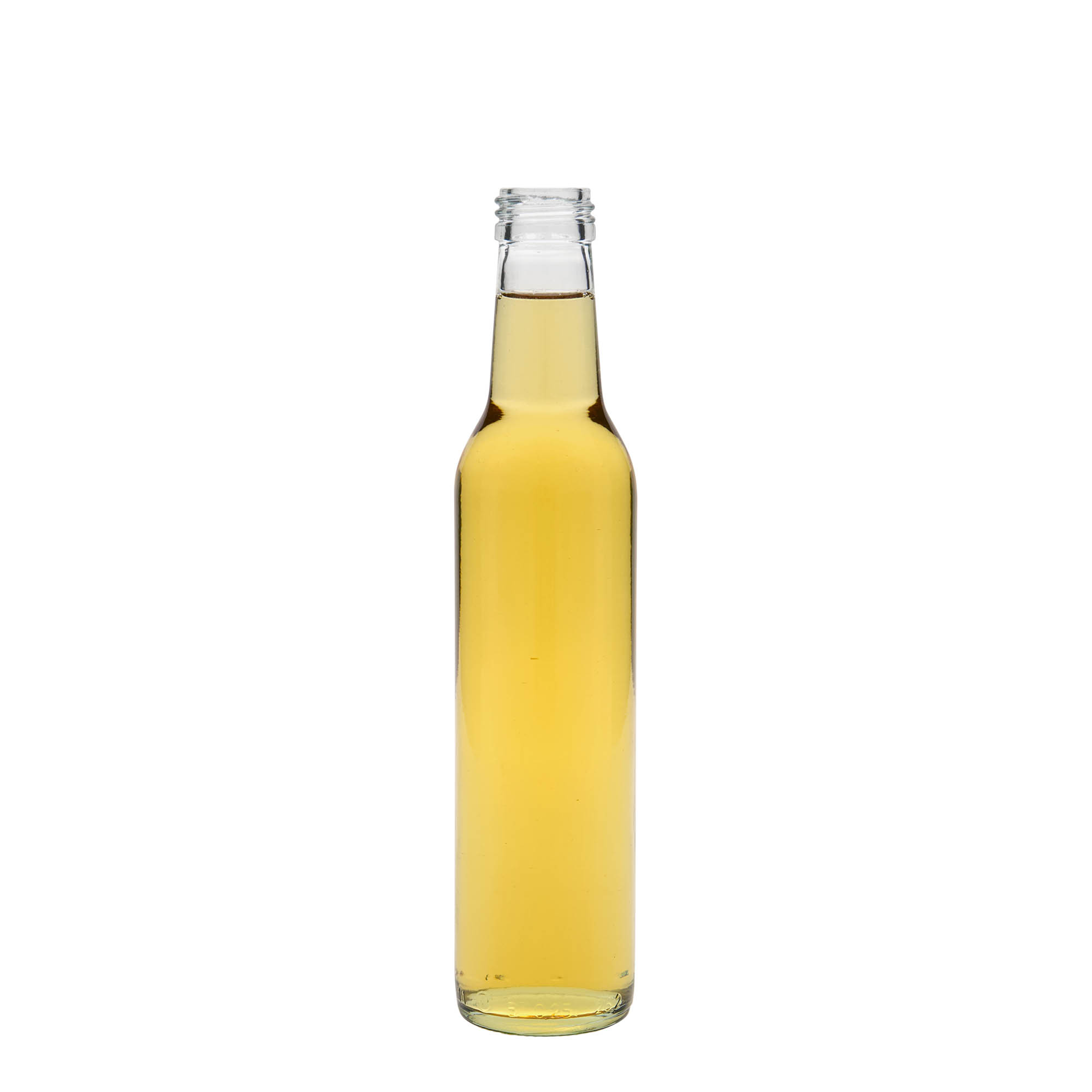 Botella de vidrio de 250 ml 'Cilindrica', boca: PP 28