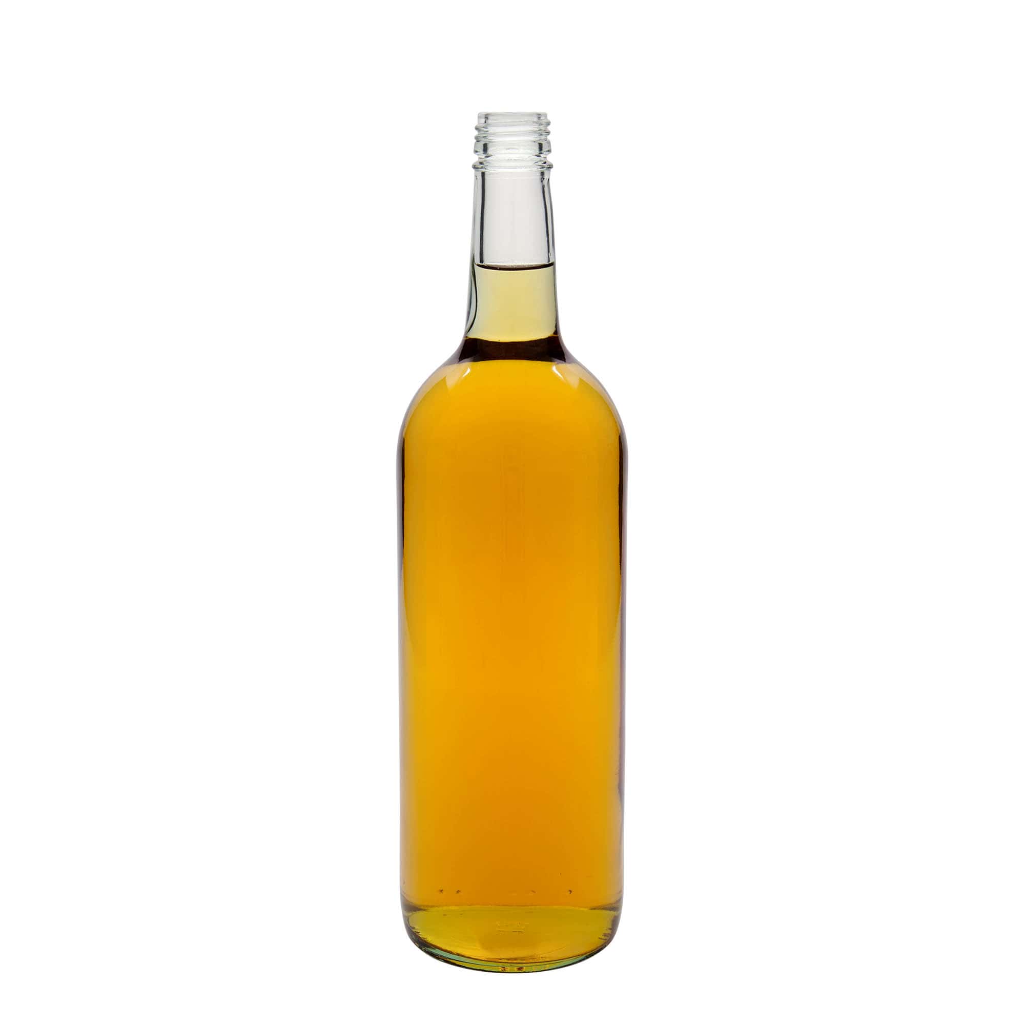 1.000 ml botella universal, vidrio, boca: PP 28