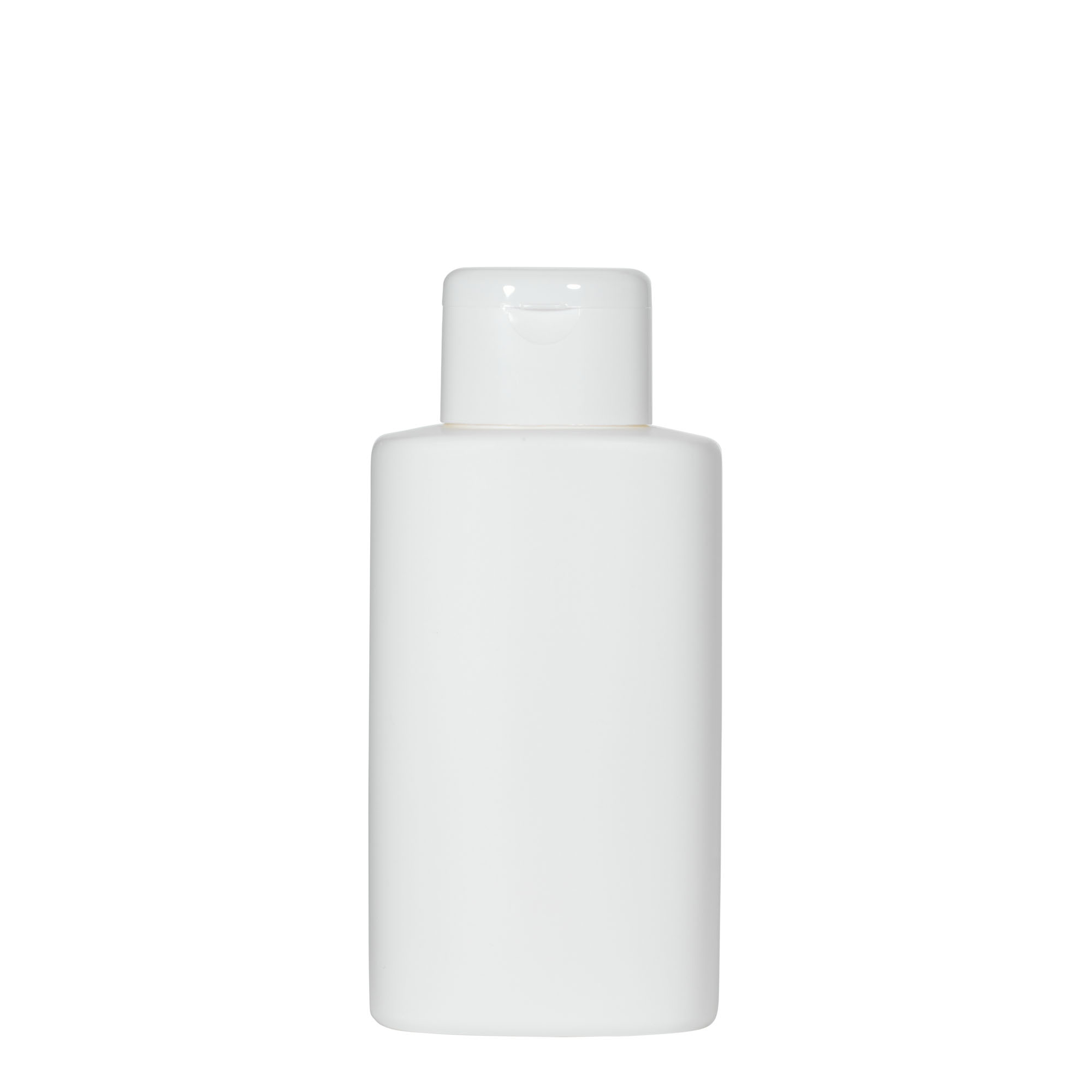 Botella de plástico de 250 ml 'Indy', ovalada, HDPE, blanca, boca: cierre roscado Botella de plástico de 250 ml 'Indy', ovalada, HDPE, blanca, boca: cierre roscado