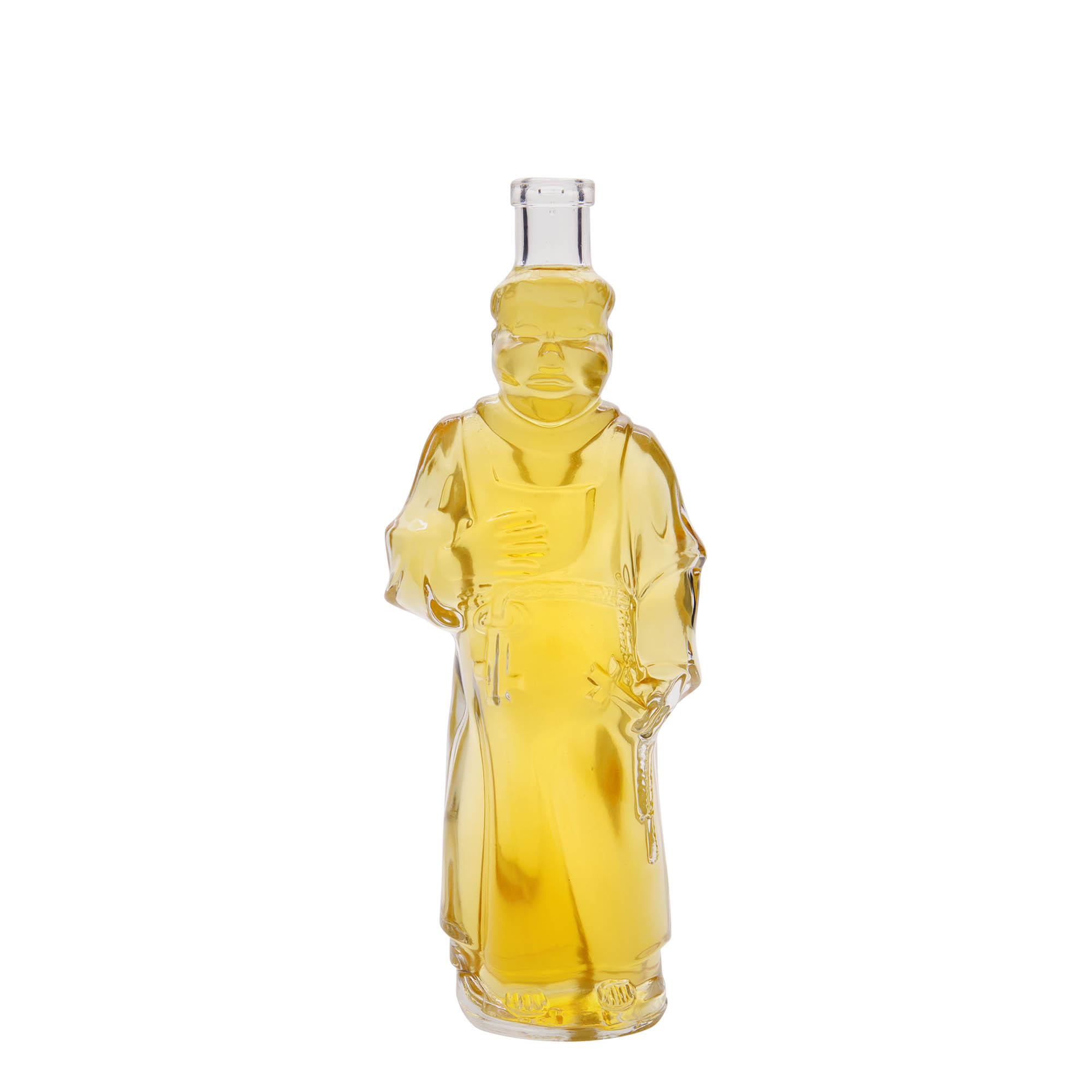 Botella de vidrio de 350 ml 'Monje', boca: corcho