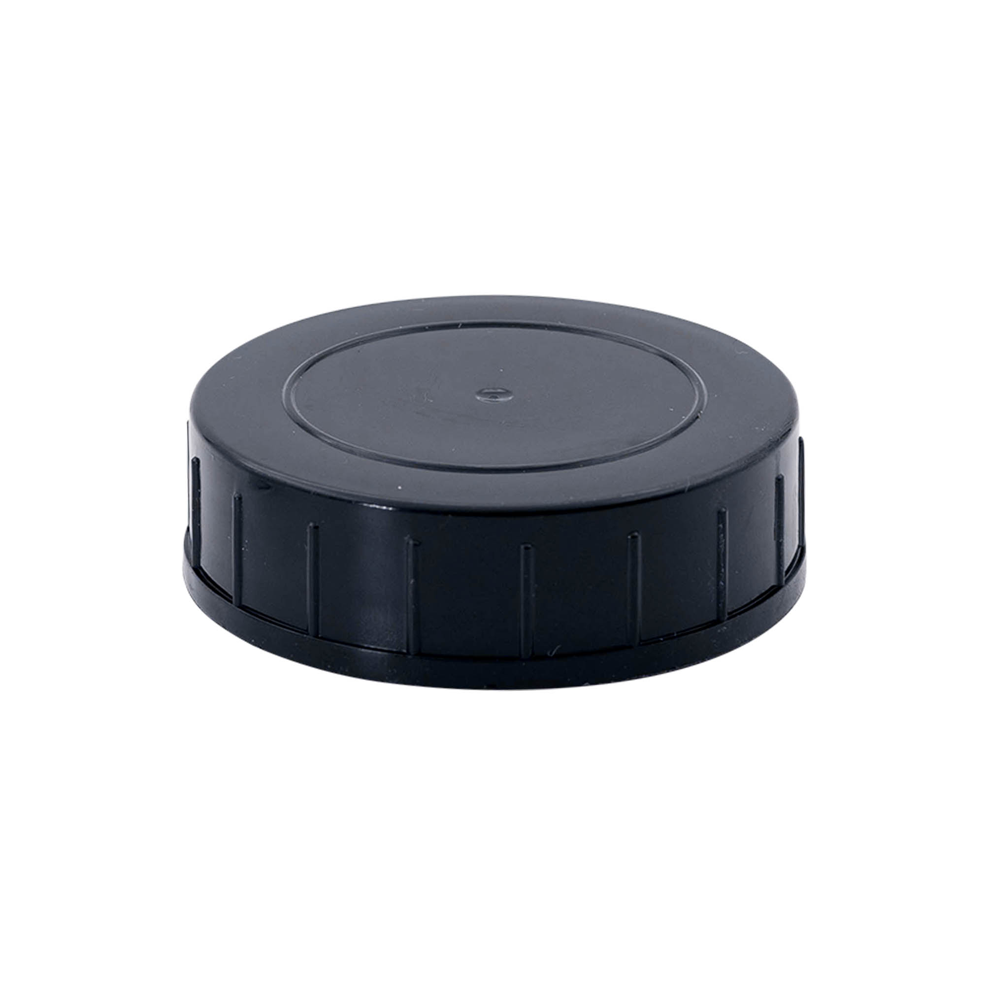 Tapón roscado, plástico PP, negro, para boca: DIN 55 Tapón roscado, plástico PP, negro, para boca: DIN 55