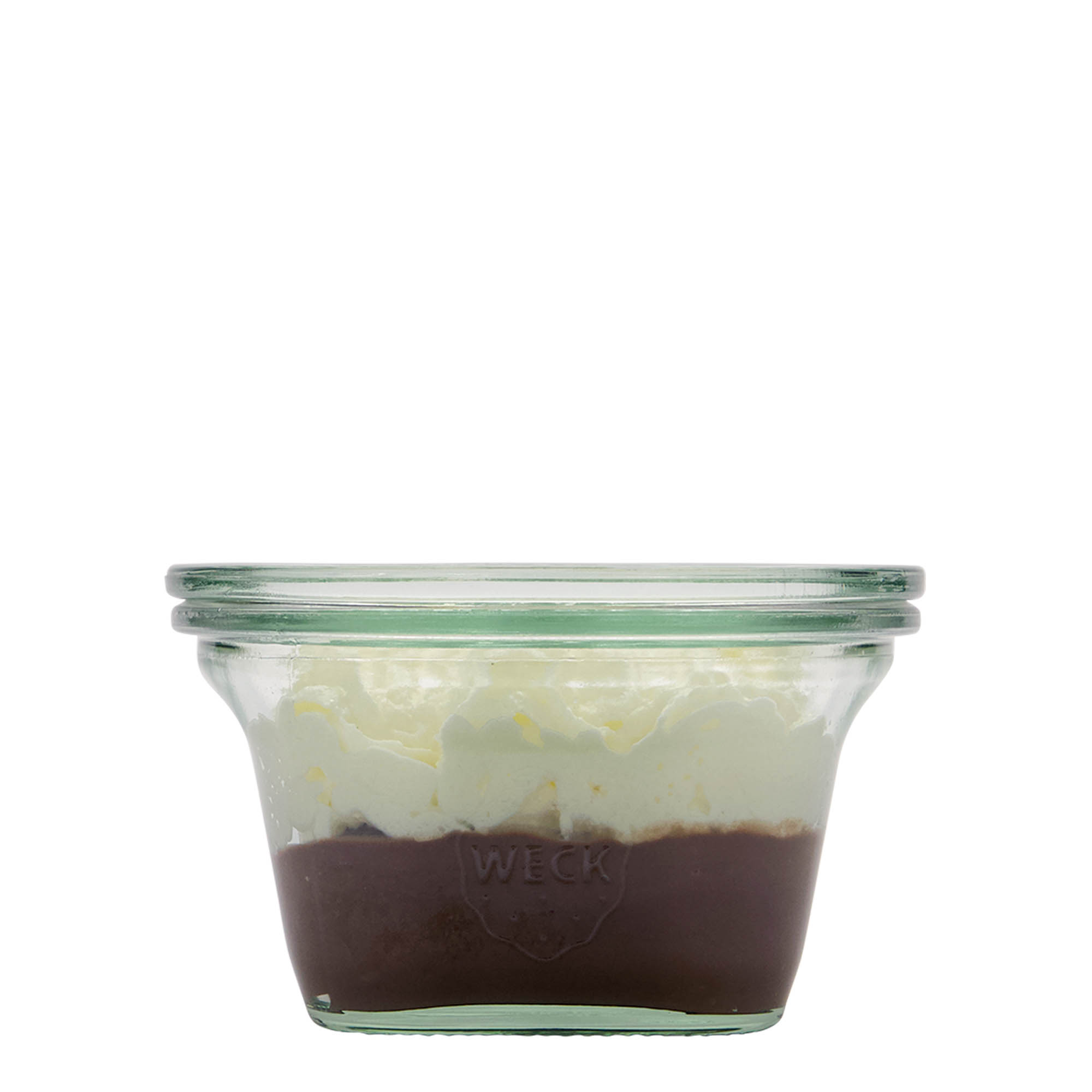 290 ml WECK-Quadroglas, cuadrado, boca: borde redondo