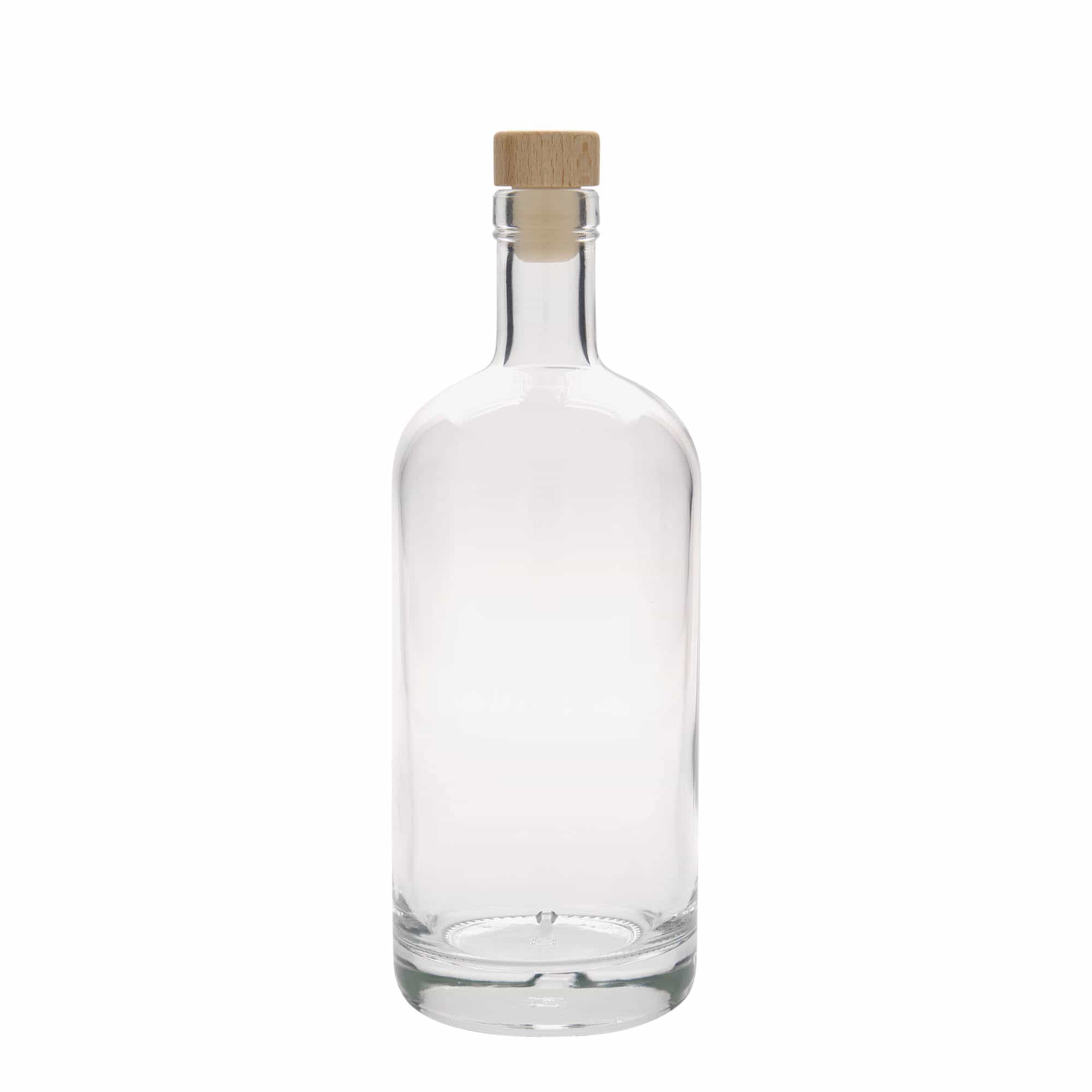 Botella de vidrio 'Linea Uno' de 700 ml, boca: corcho