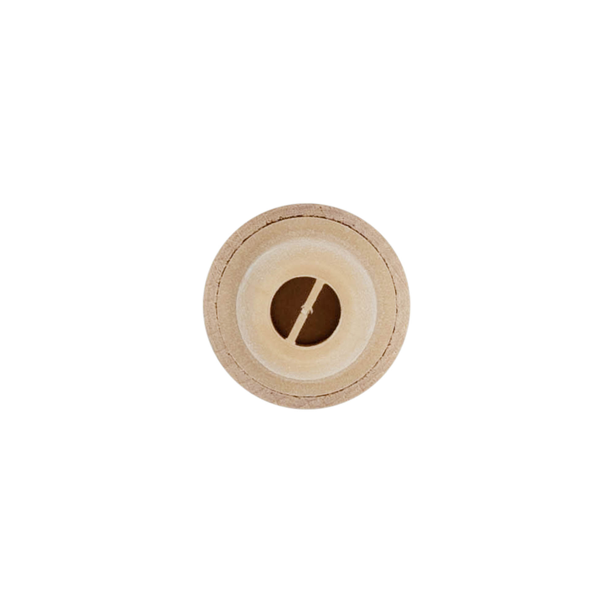 Tapón de corcho con abertura dosificadora de 19 mm, madera/plástico, beige, para boca: corcho