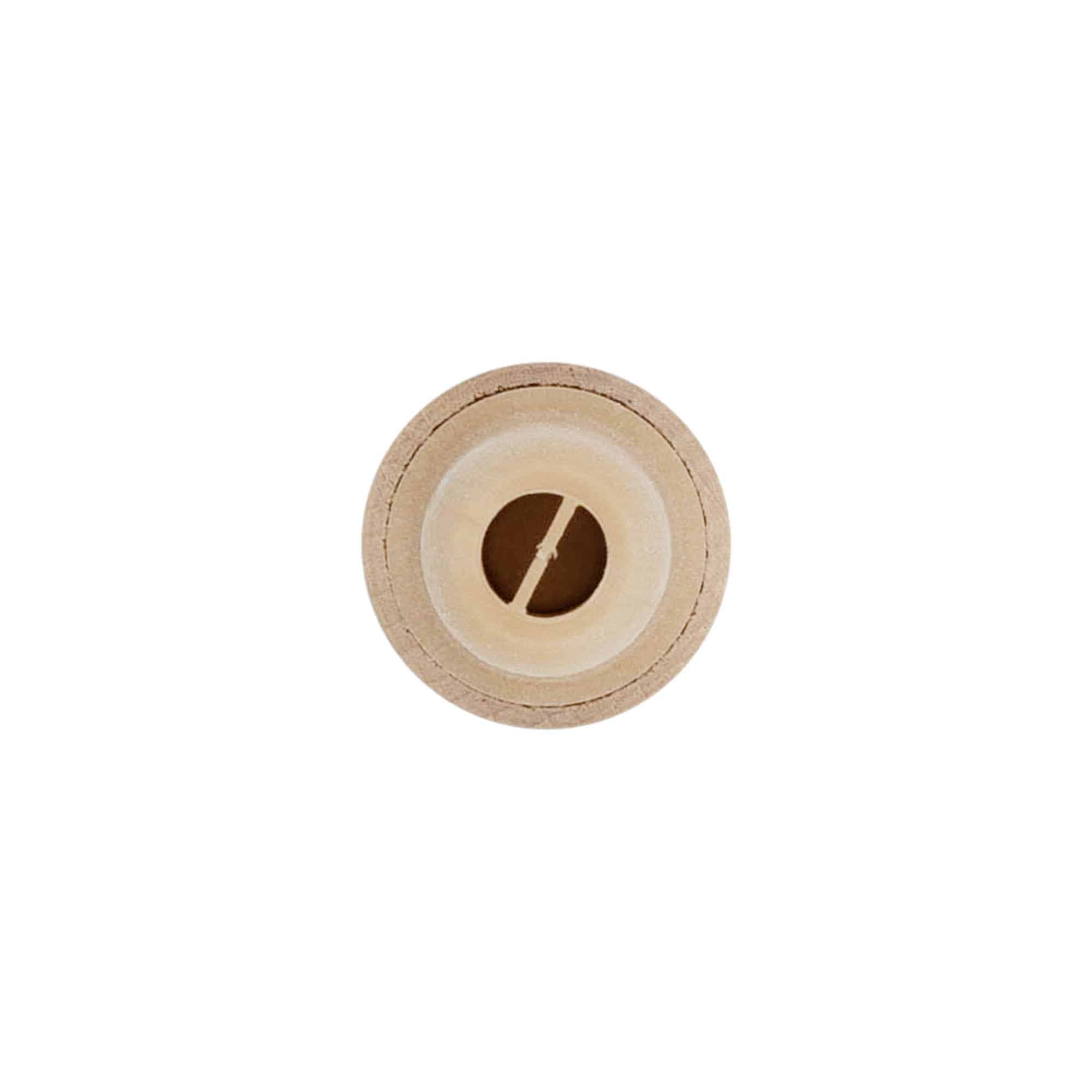 Tapón de corcho con abertura dosificadora de 19 mm, madera/plástico, beige, para boca: corcho