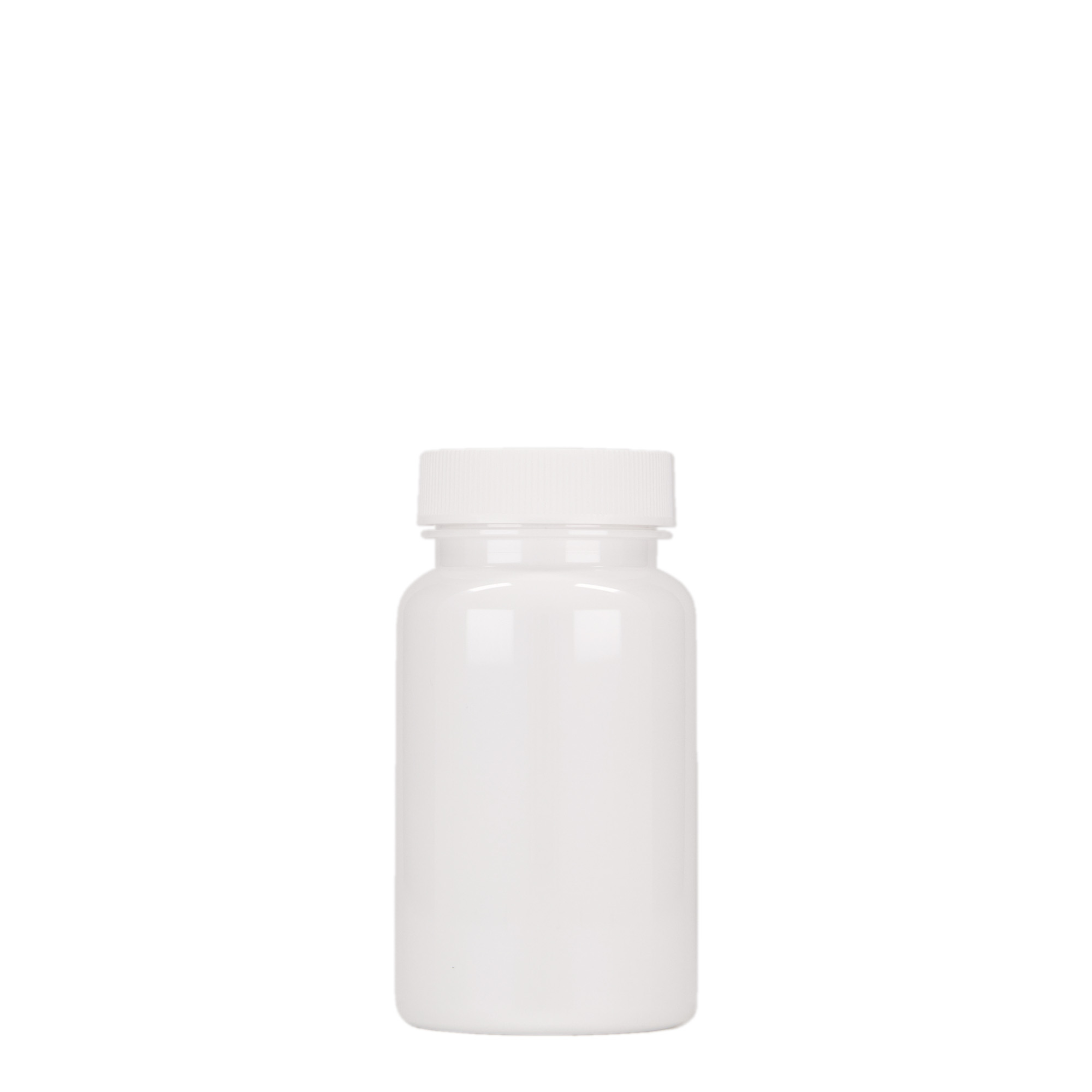 Bote Packer de PET de 100 ml, plástico, blanco, boca: GPI 38/400