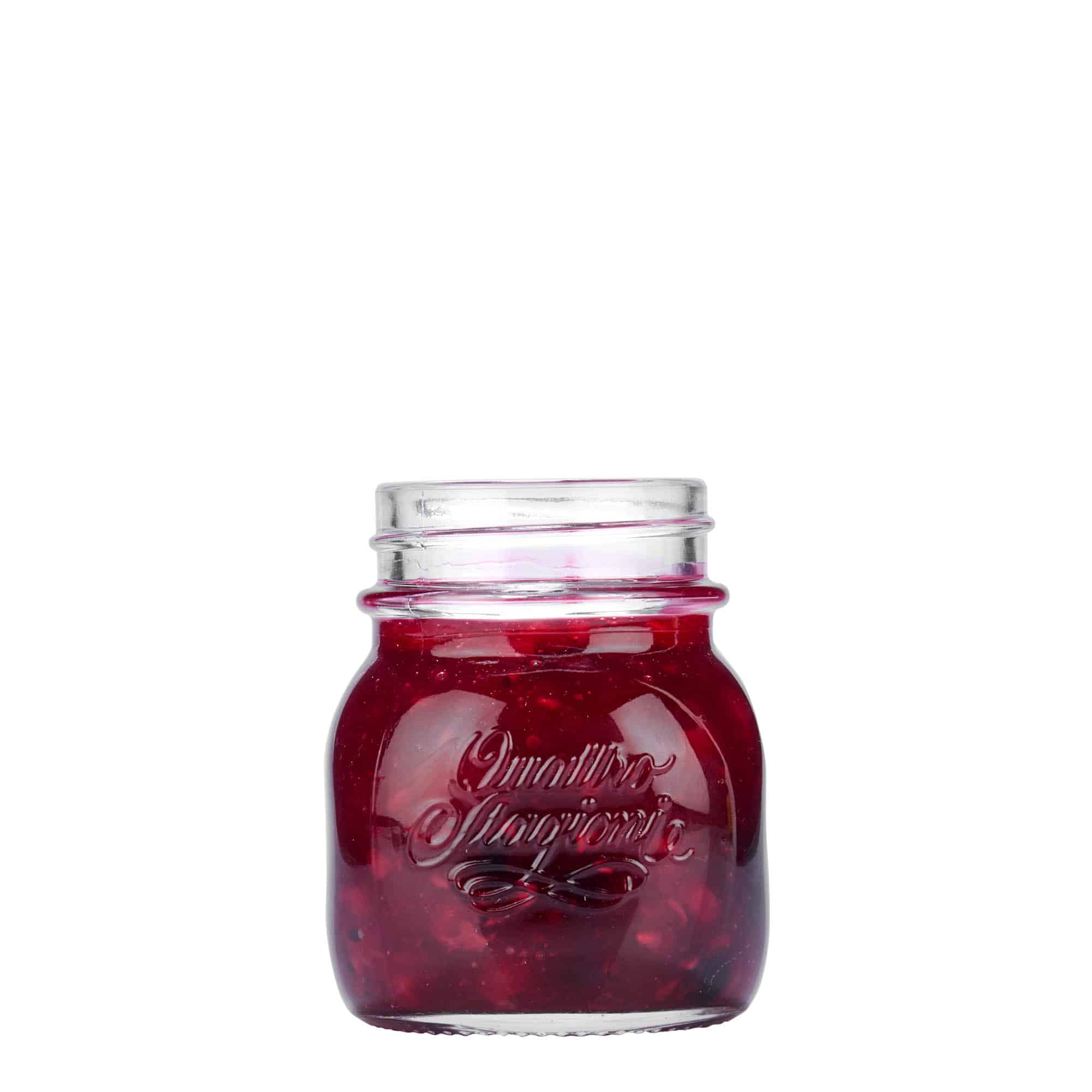 150 ml vaso de cristal 'Quattro Stagioni', boca: cierre de rosca