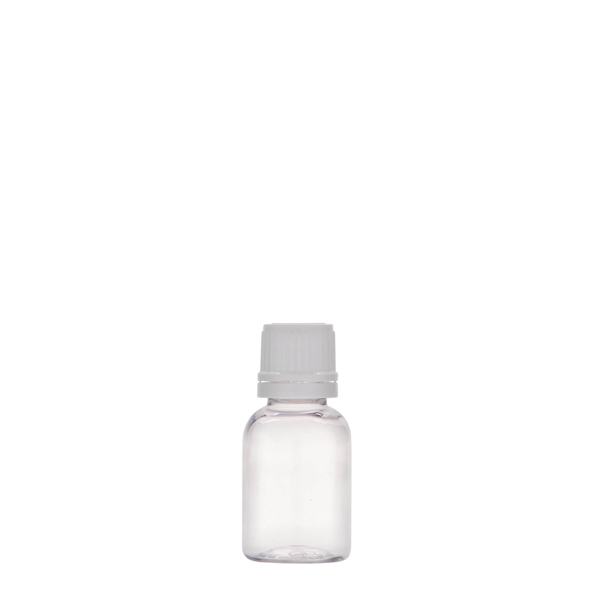 Botella médica PET de 20 ml 'Easy Living', plástico, boca: DIN 18
