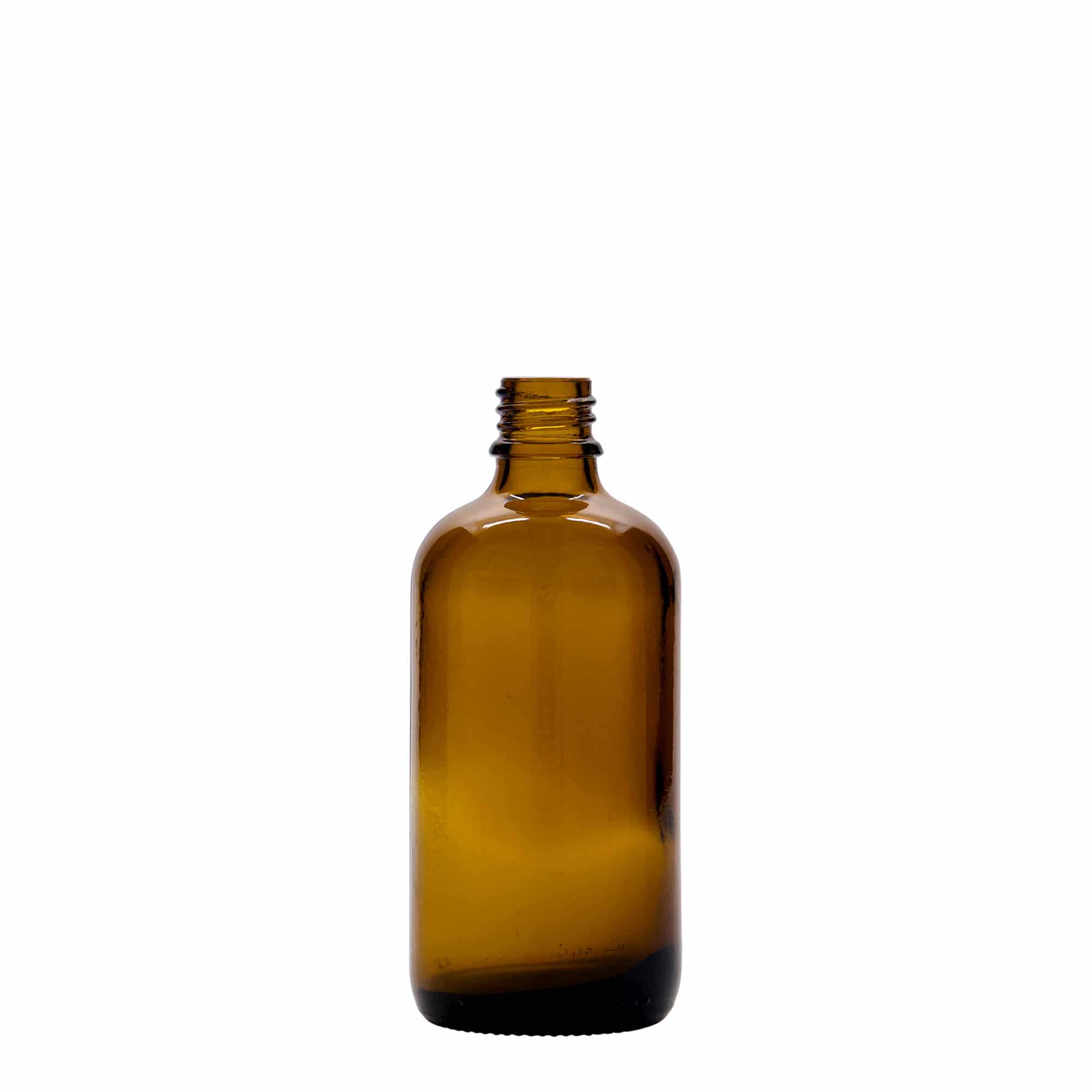 Frasco pulverizador de medicamentos de 100 ml, vidrio, marrón, boca: DIN 18