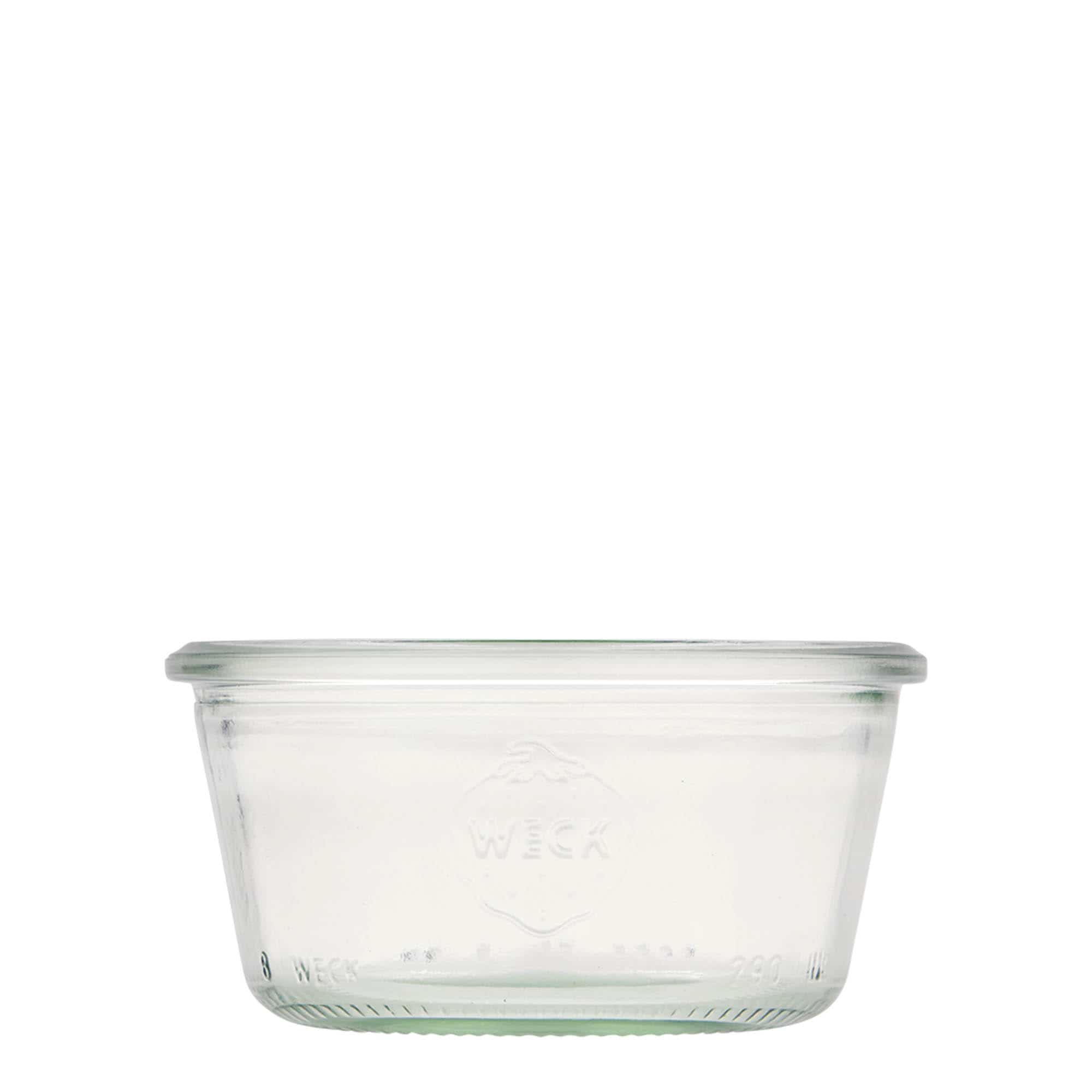 Tarro de vidrio cilíndrico WECK de 290 ml, boca: borde redondo