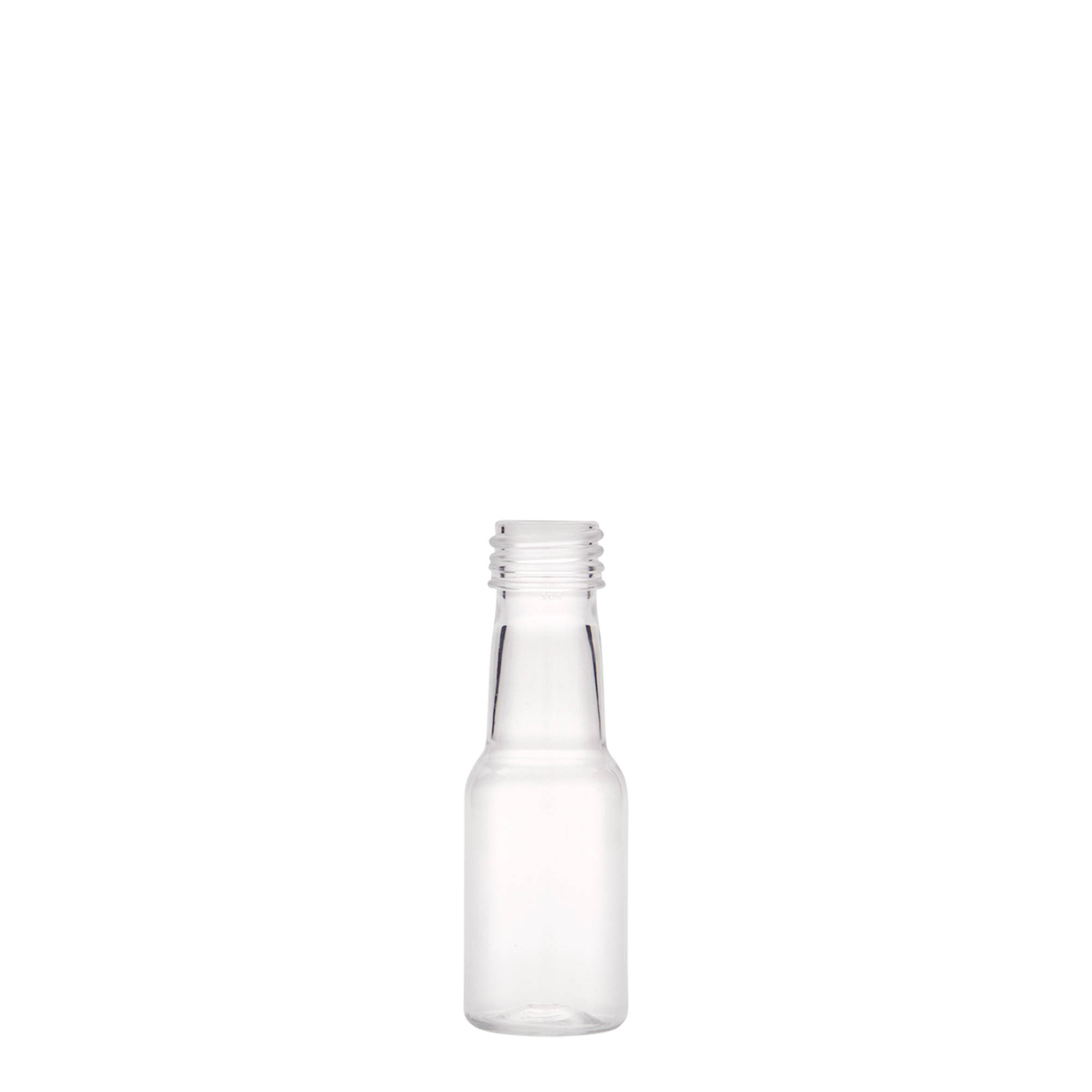 Botella PET de 20 ml 'Theo', plástico, boca: PP 18 Botella PET de 20 ml 'Theo', plástico, boca: PP 18