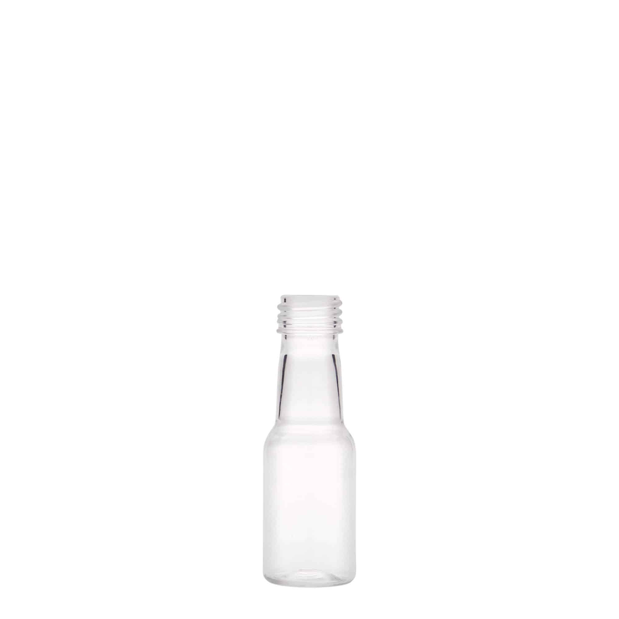 Botella PET de 20 ml 'Theo', plástico, boca: PP 18