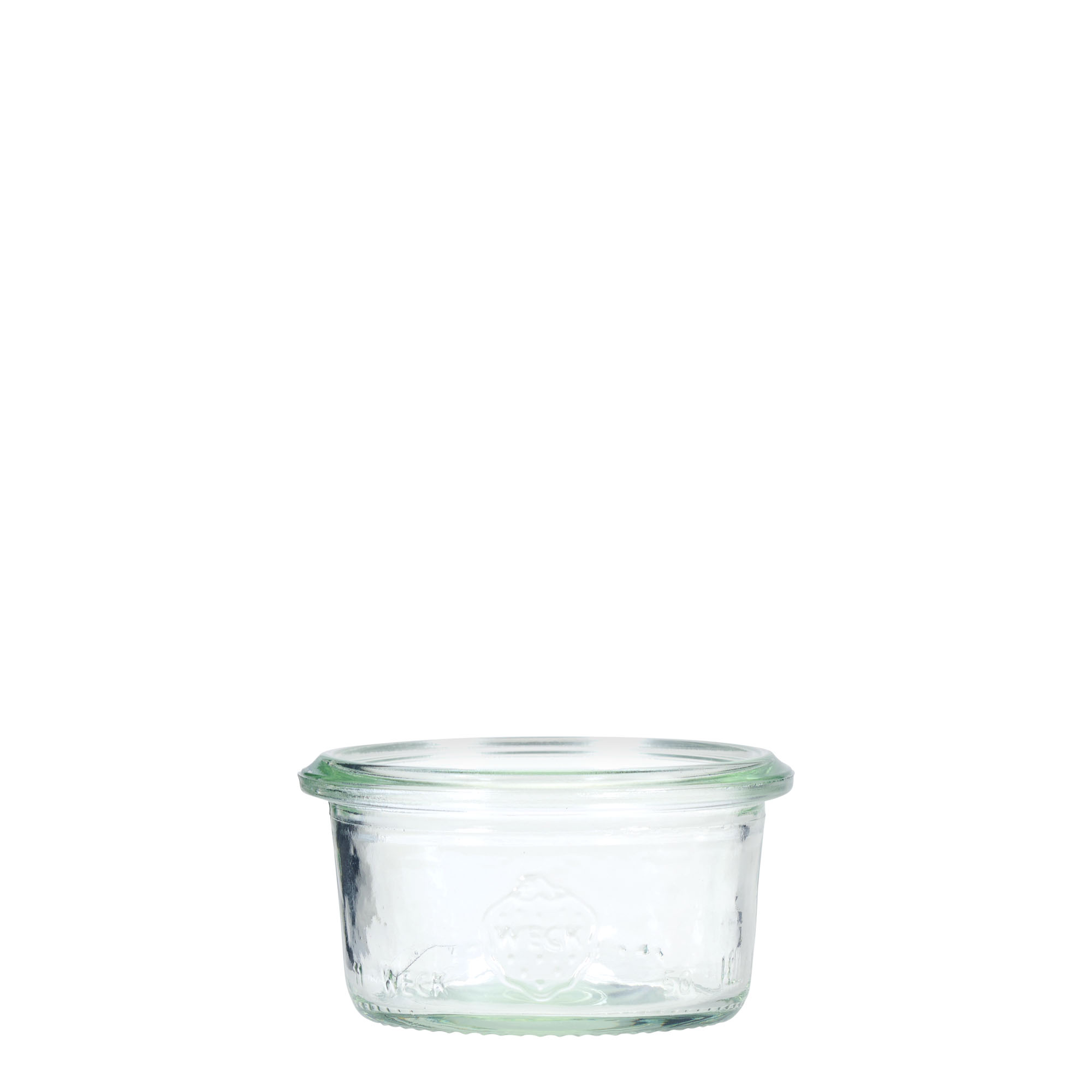 12x 50 ml tarro WECK de boca ancha con tapa de vidrio RR 60