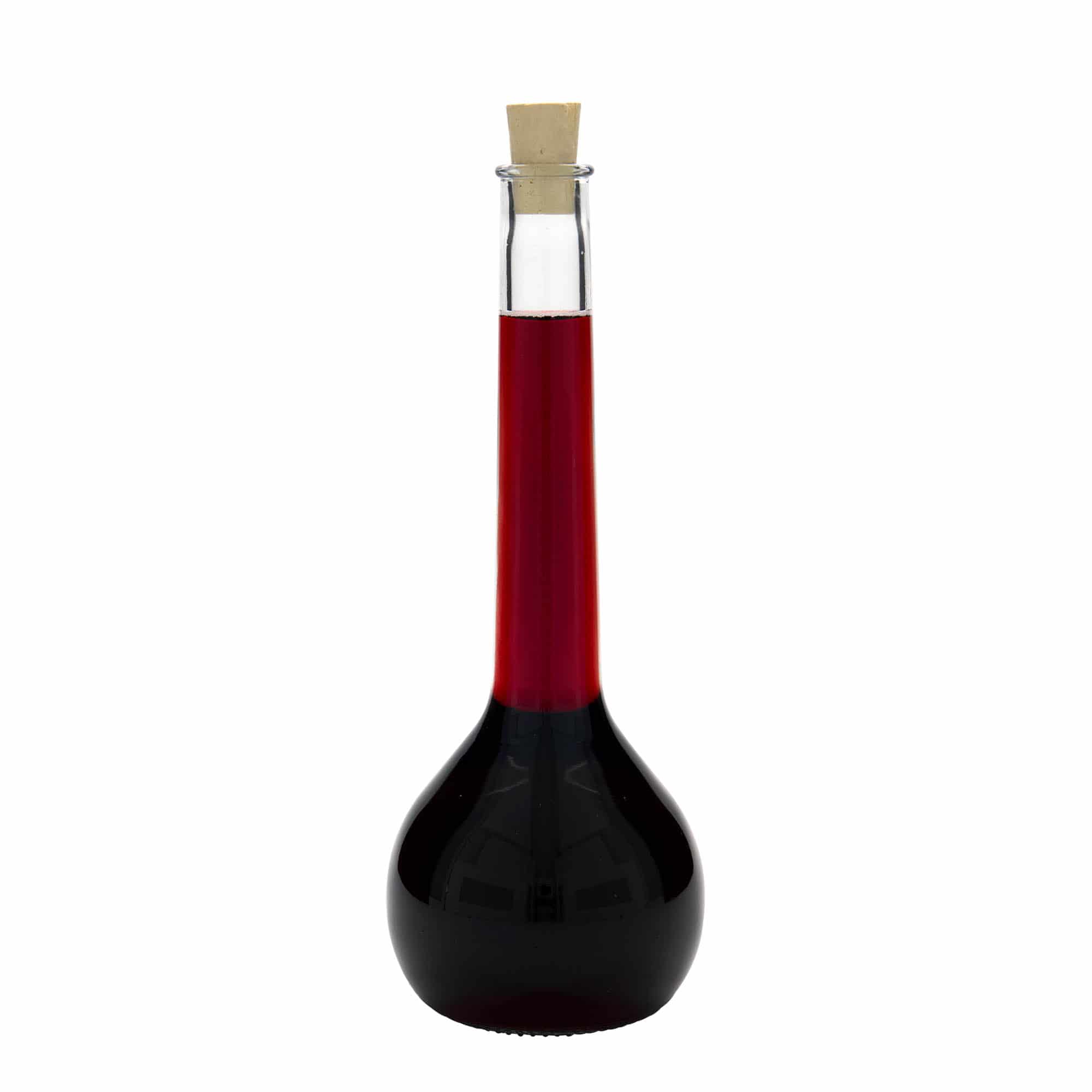 Botella de vidrio 'Tulipano' de 500 ml, boca: corcho