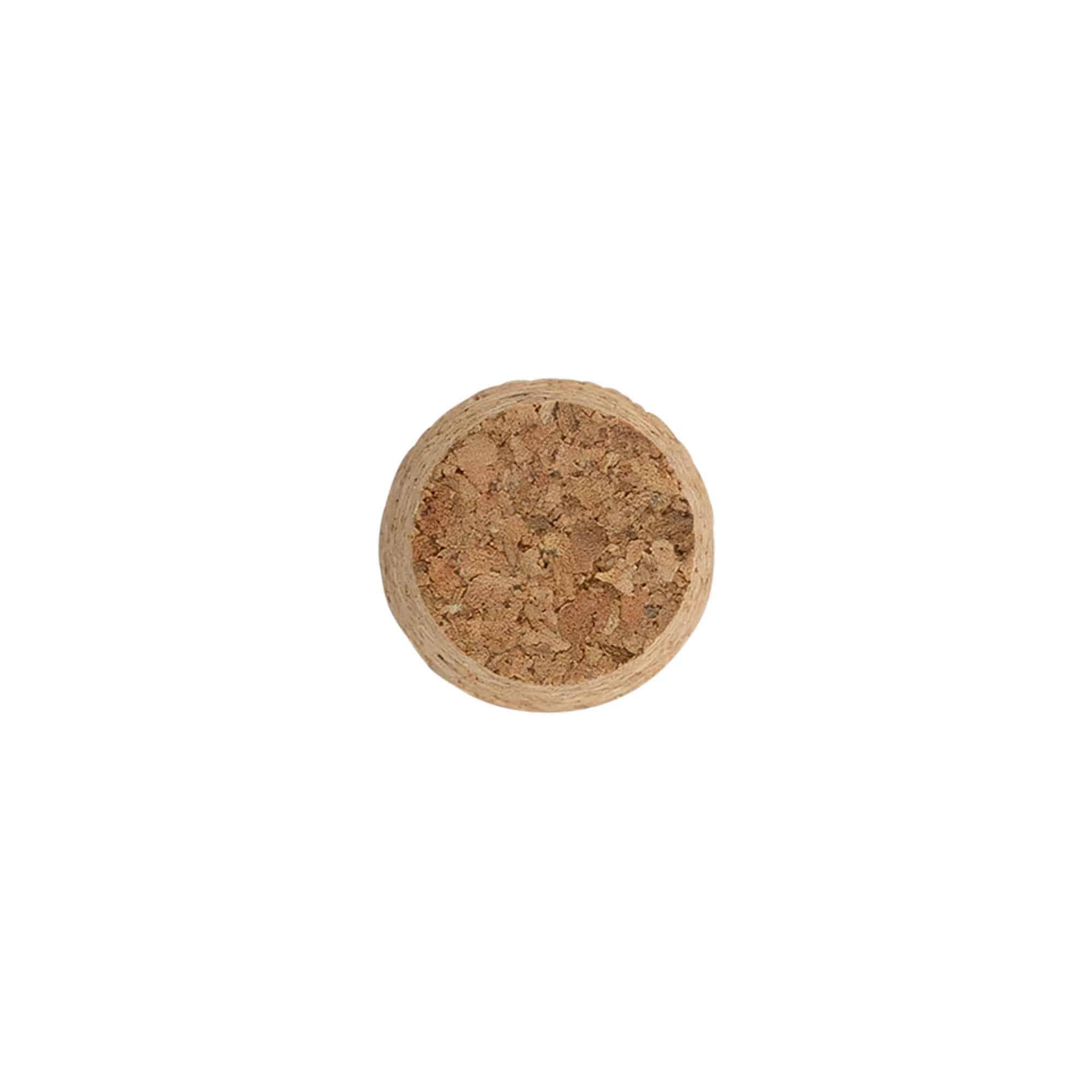 Tapón cónico 21-26 x 27, corcho prensado, beige, para boca: corcho