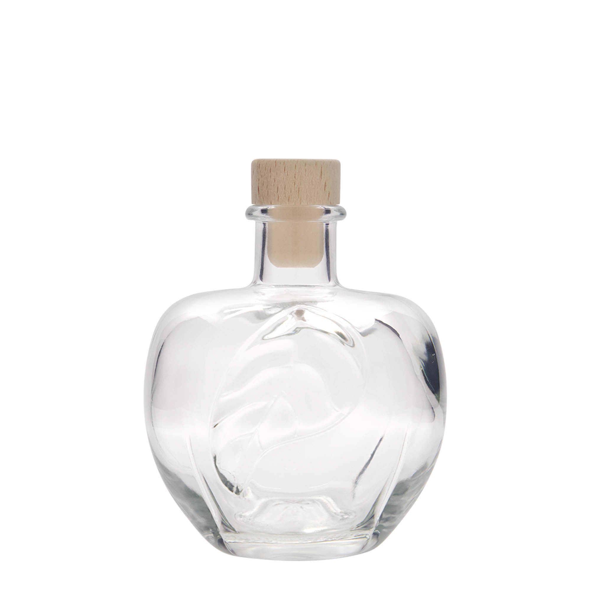 Botella de vidrio de 350 ml 'Manzana', boca: corcho