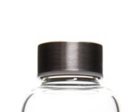 Tapón roscado 'Perseus' con banda, metal, plateado Tapón roscado 'Perseus' con banda, metal, plateado