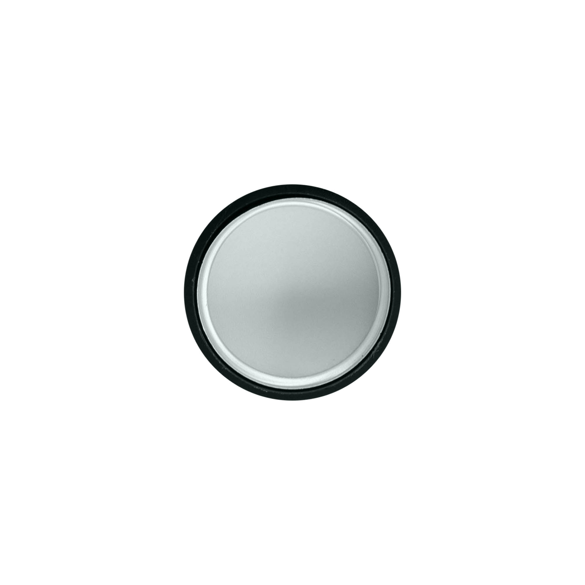 Tapa de rosca, plástico ABS, plateado, para boca: GPI 28/400