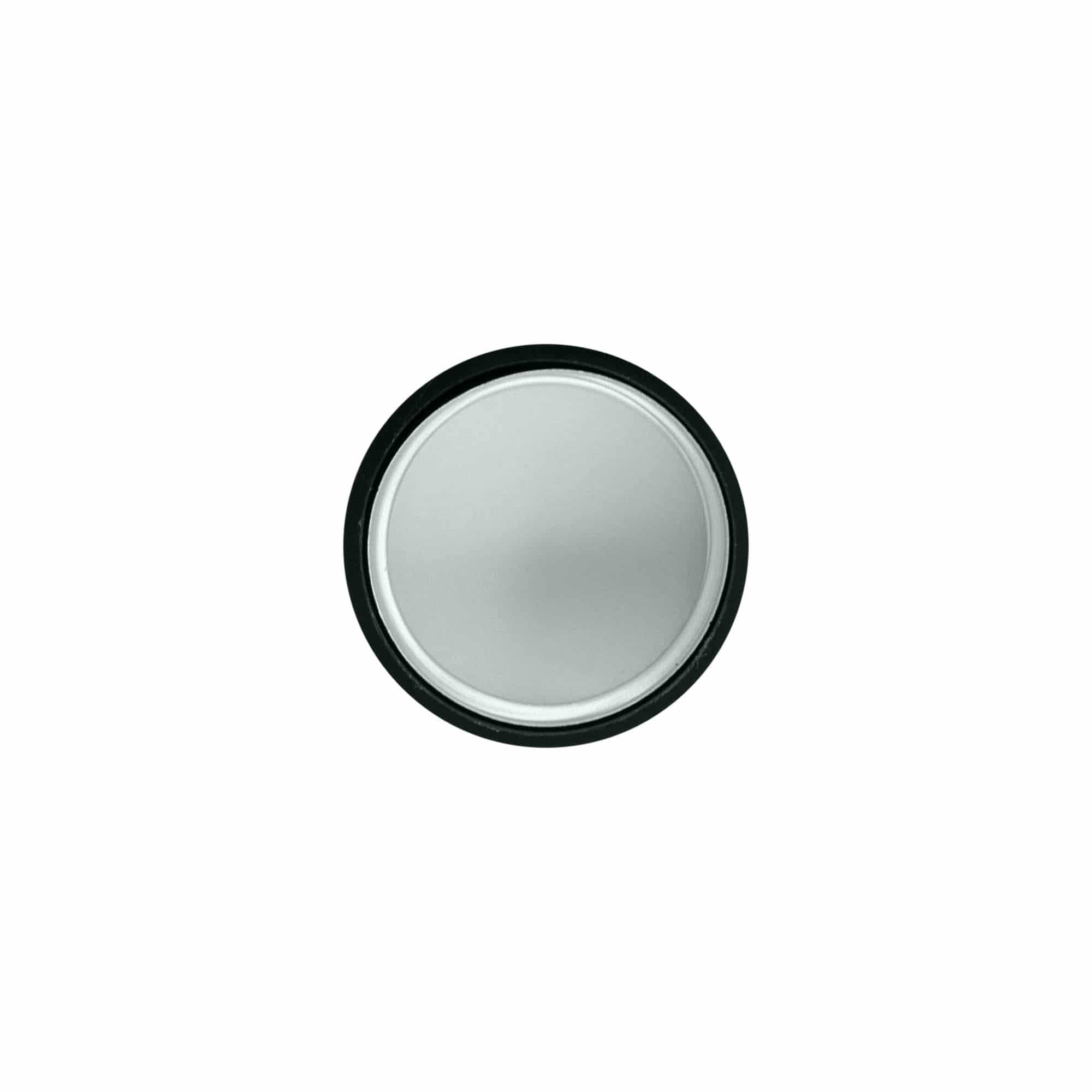 Tapa de rosca, plástico ABS, plateado, para boca: GPI 28/400