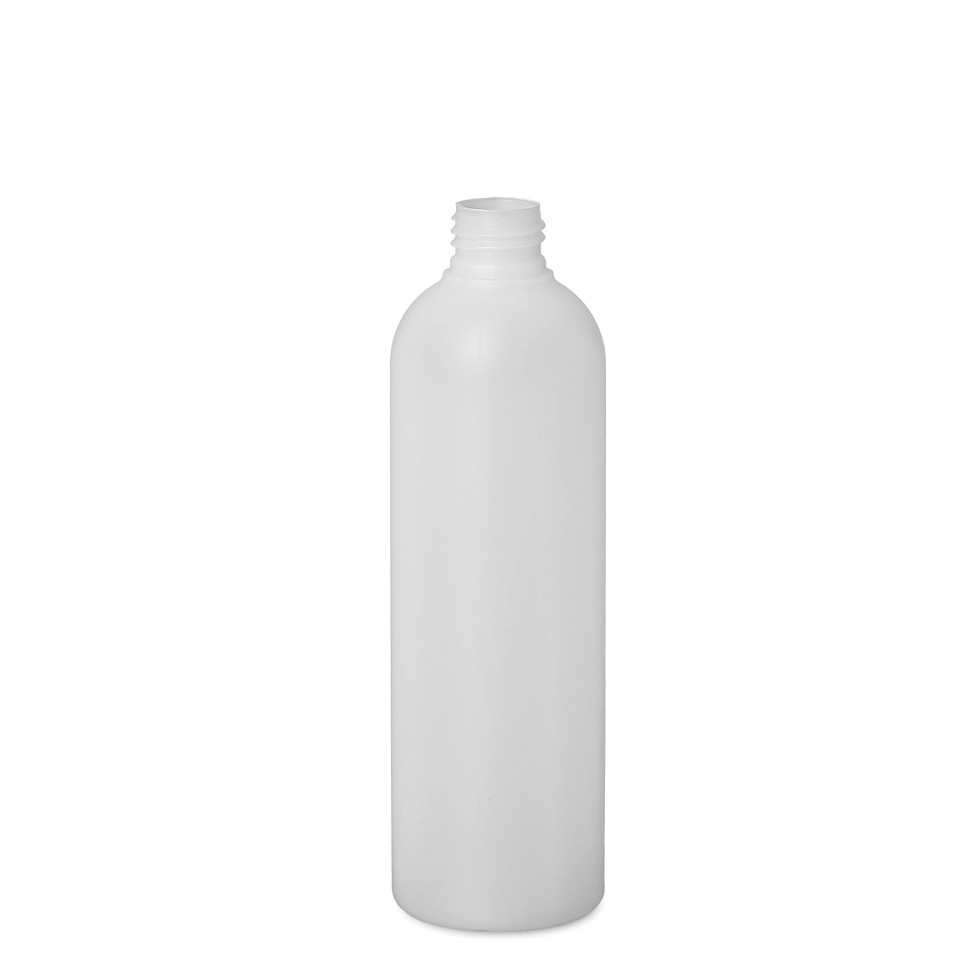Botella de plástico de 300 ml 'Tuffy', HDPE, natural, boca: 24/410 Botella de plástico de 300 ml 'Tuffy', HDPE, natural, boca: 24/410