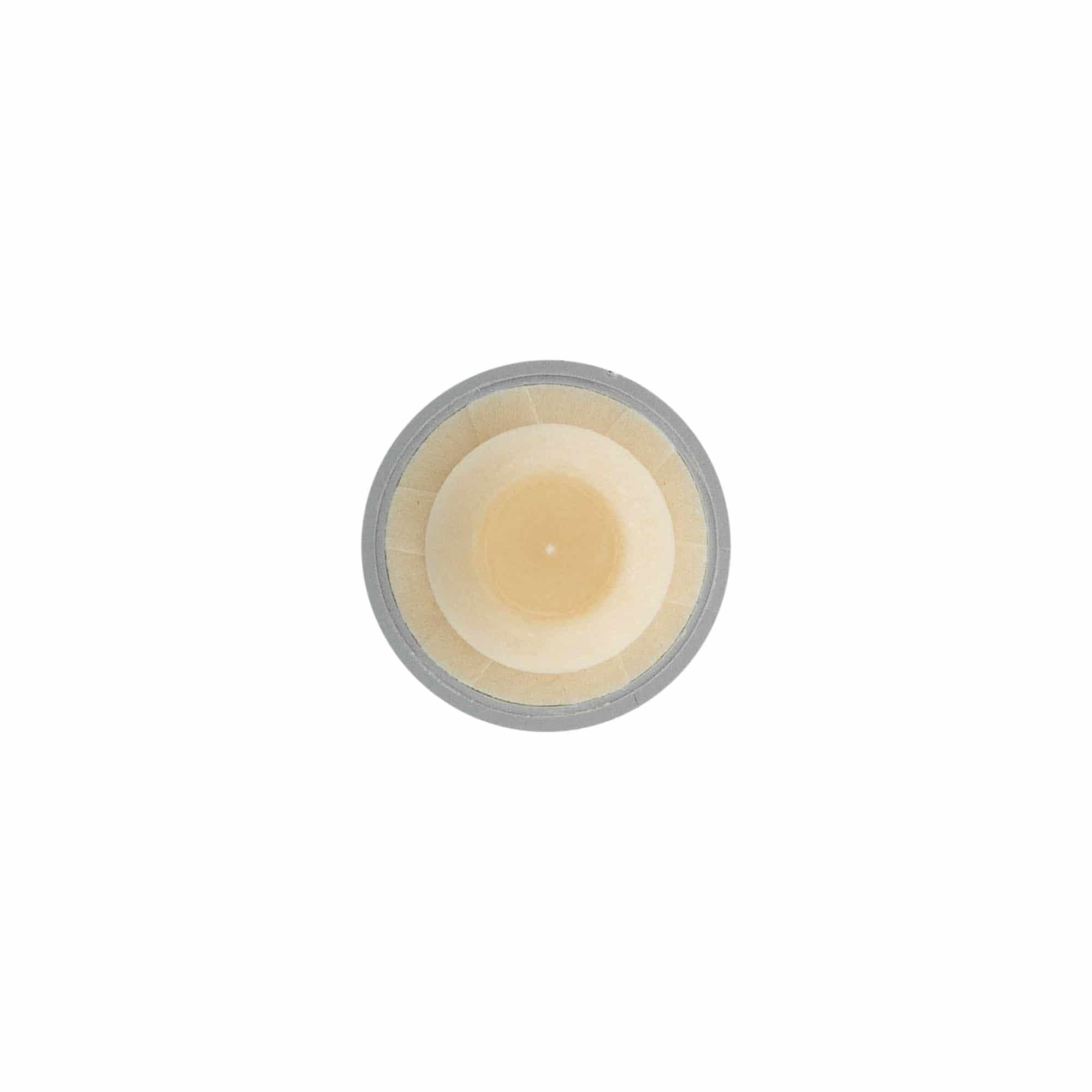 Tapón de corcho con asa de 19 mm, plástico, plateado, para boca: corcho