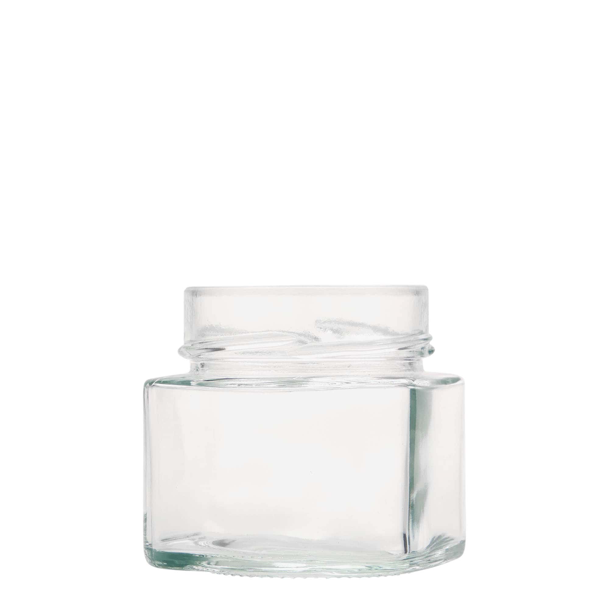 Tarro cuadrado 'Kimba' de 212 ml, boca: Extra-Deep-Twist-Off (EDTO 70)