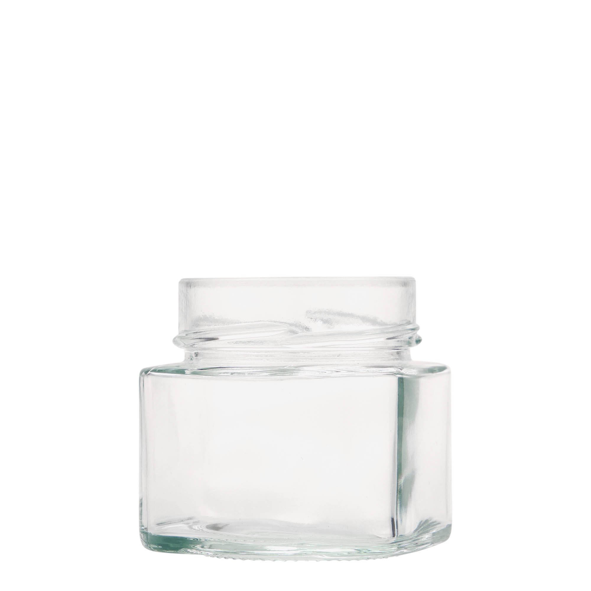 212 ml tarro cuadrado 'Kimba', boca: Extra-Deep-Twist-Off (EDTO 70)