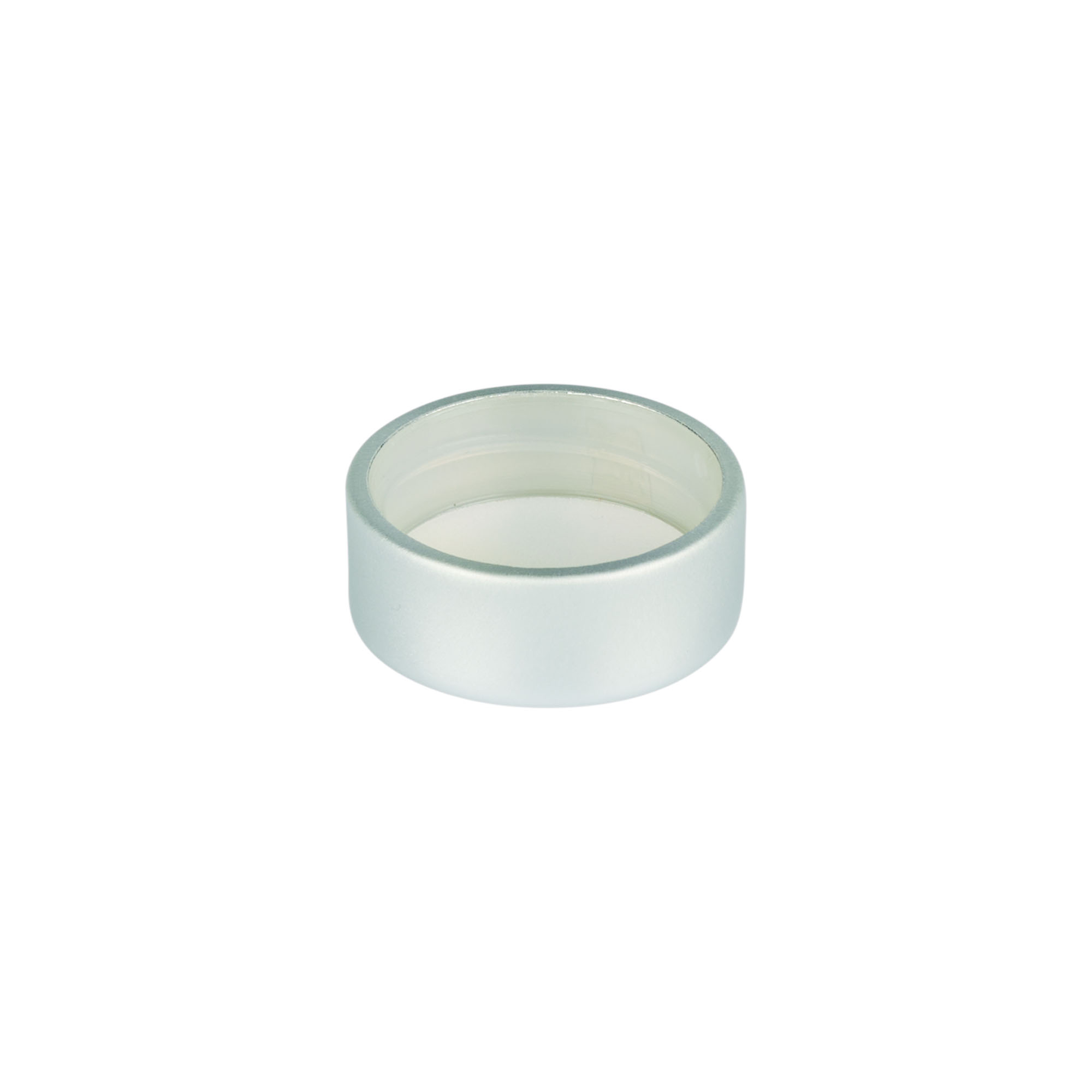 Tapa roscada, metal, plateada, para boca: GPI 28/400 Tapa roscada, metal, plateada, para boca: GPI 28/400