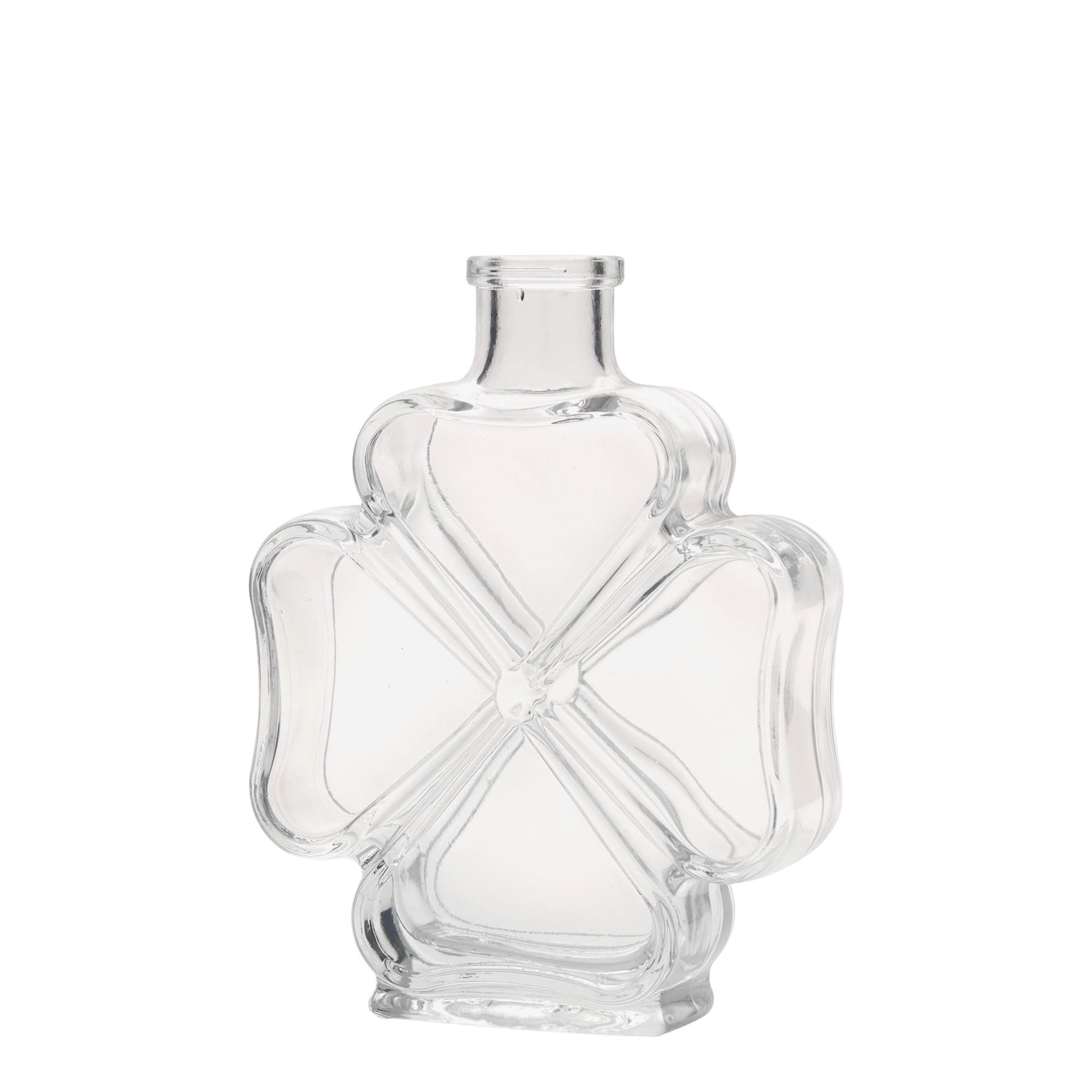 Botella de vidrio de 200 ml 'Trébol', boca: corcho