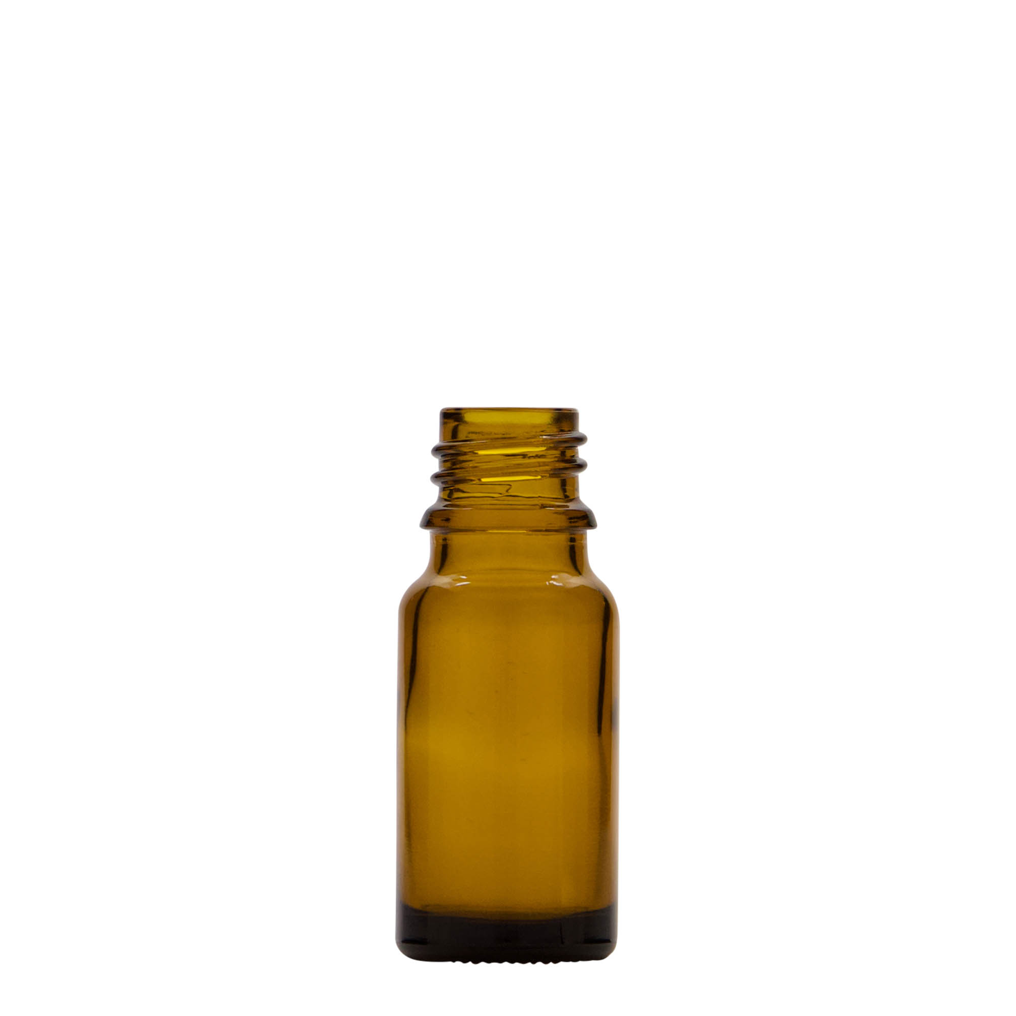 Frasco médico de 10 ml con bomba dosificadora para loción, vidrio, marrón, boca: DIN 18
