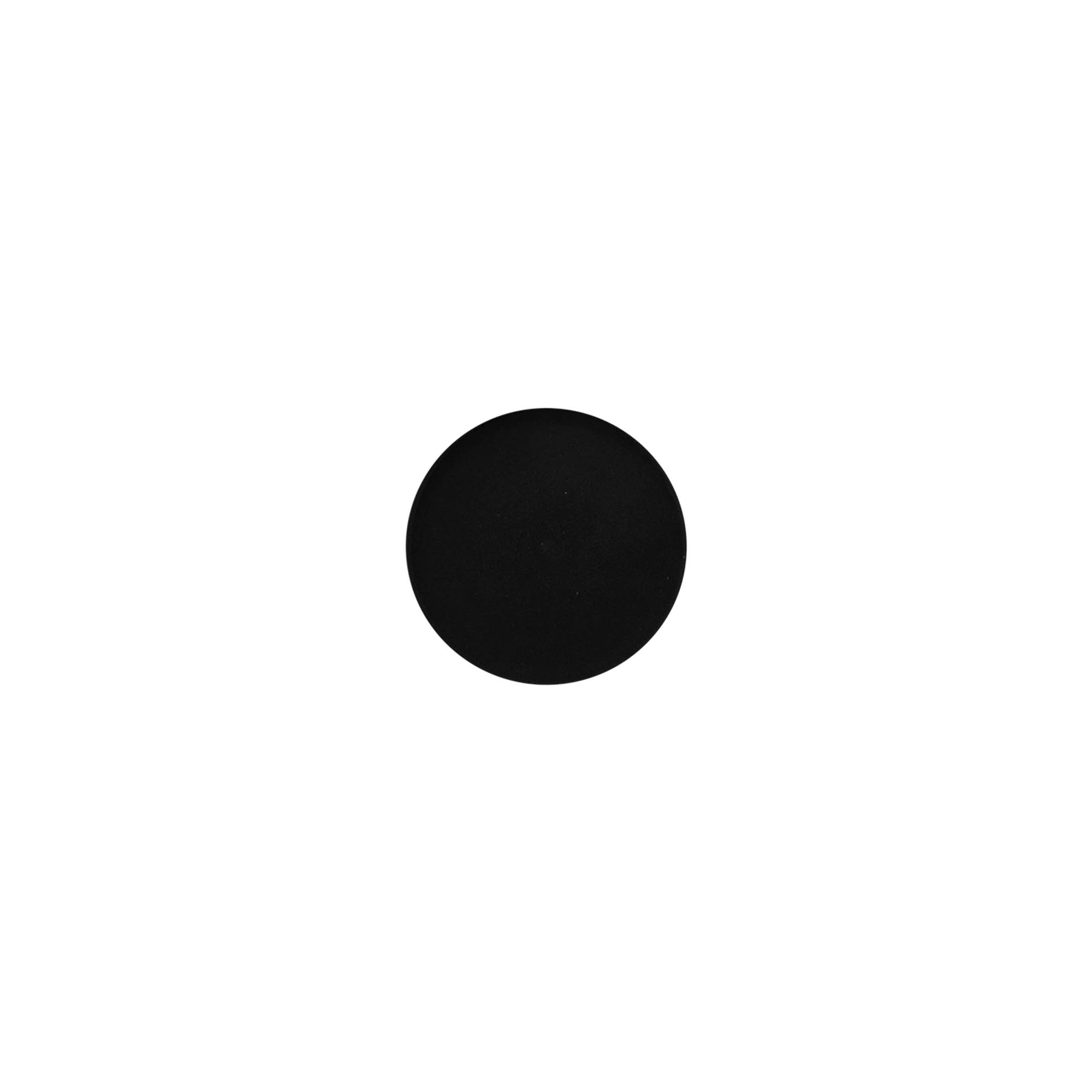 Tapón de rosca para 'Antonella' de 5 ml, plástico de PP, negro