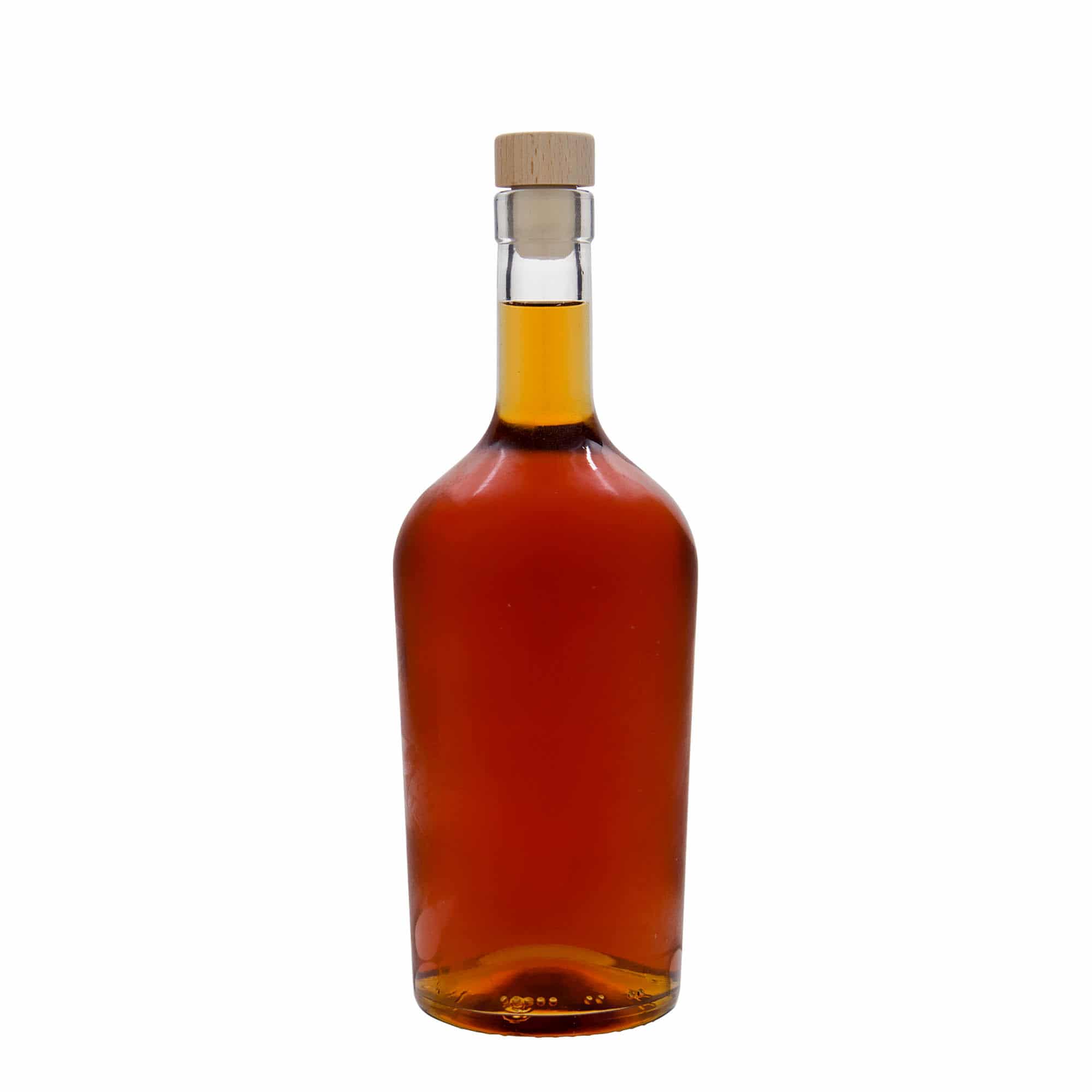 Botella de vidrio 'Margarethe' de 700 ml, boca: corcho