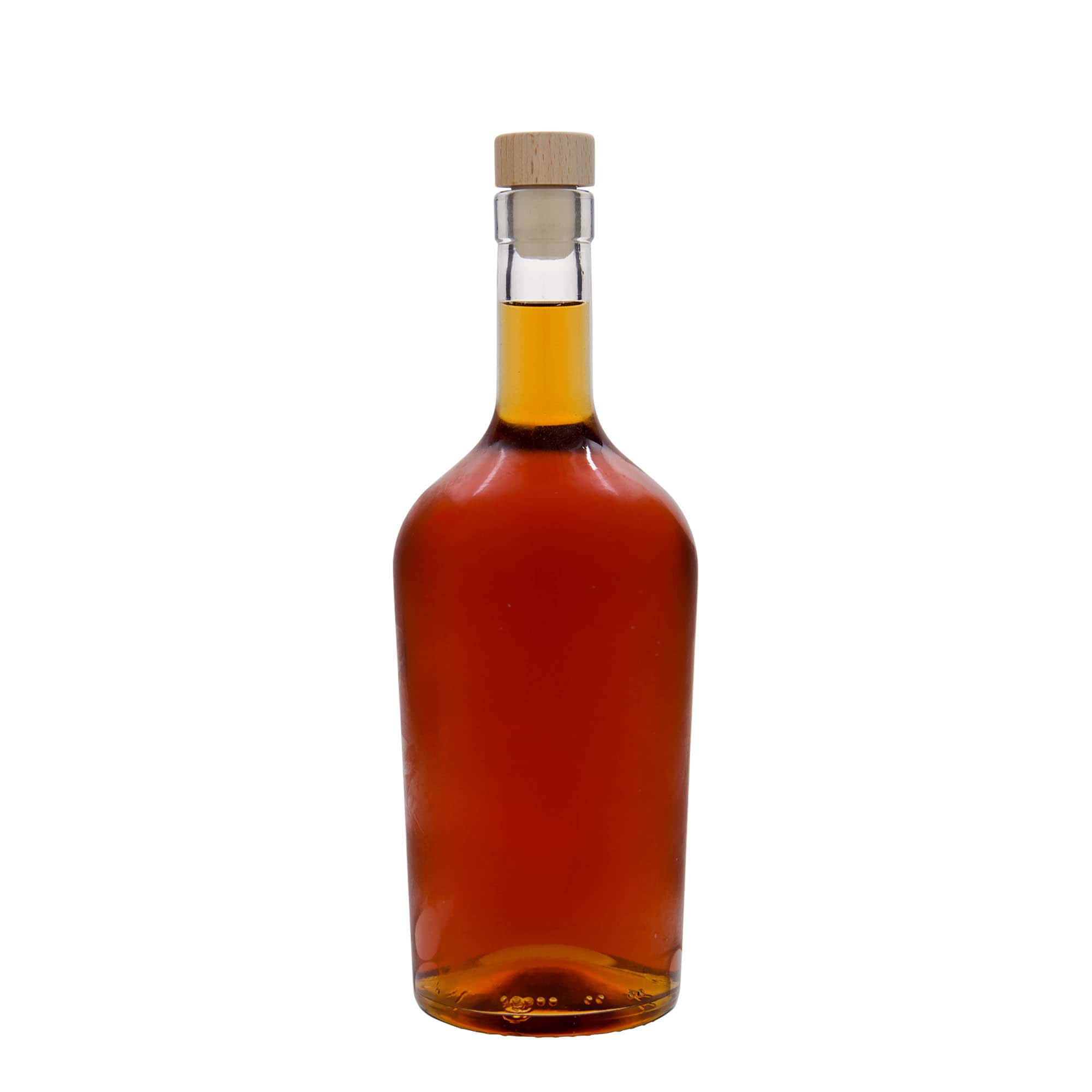 Botella de vidrio de 700 ml 'Margarethe', boca: corcho
