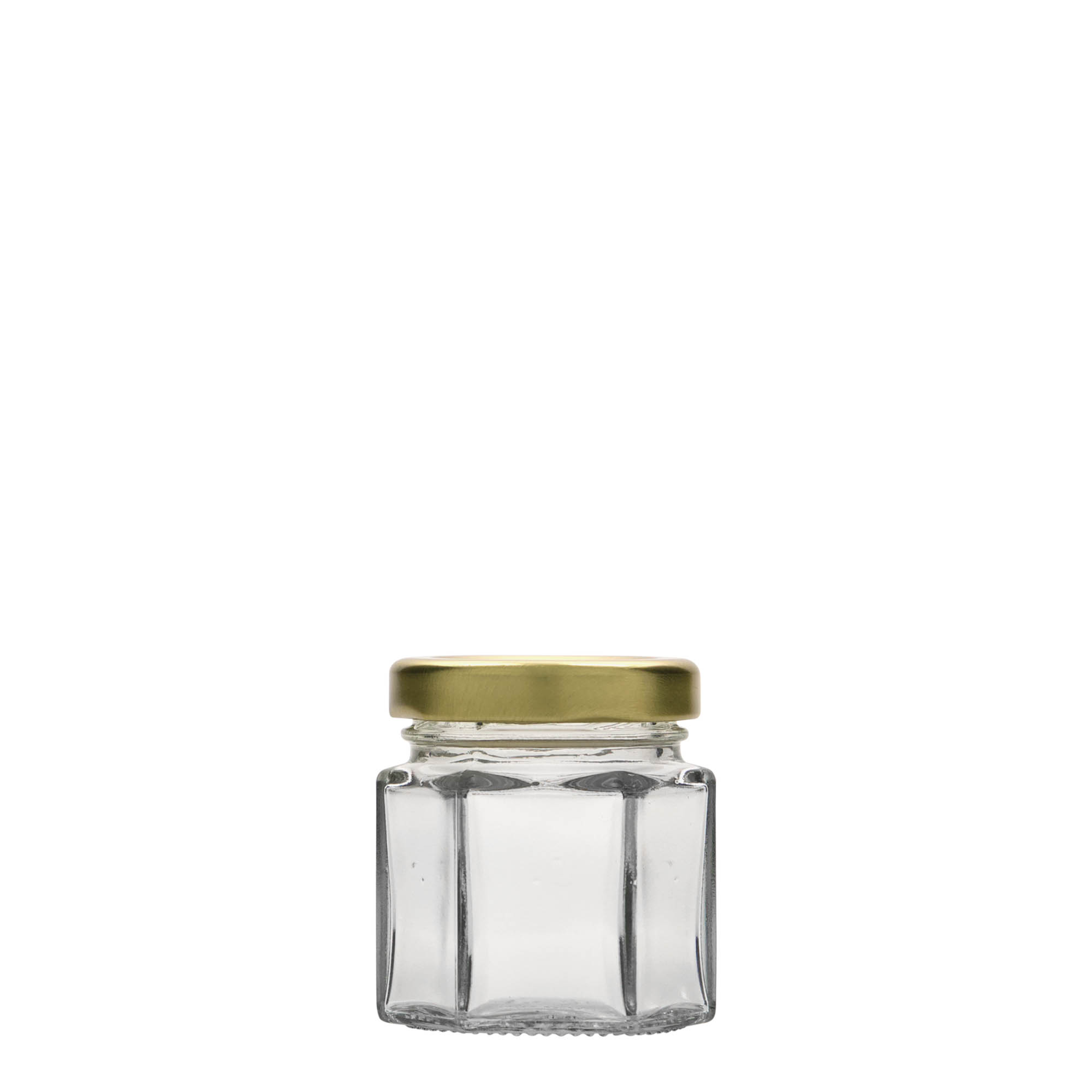47 ml frasco hexagonal, boca: Twist-Off (TO 43) 47 ml frasco hexagonal, boca: Twist-Off (TO 43)