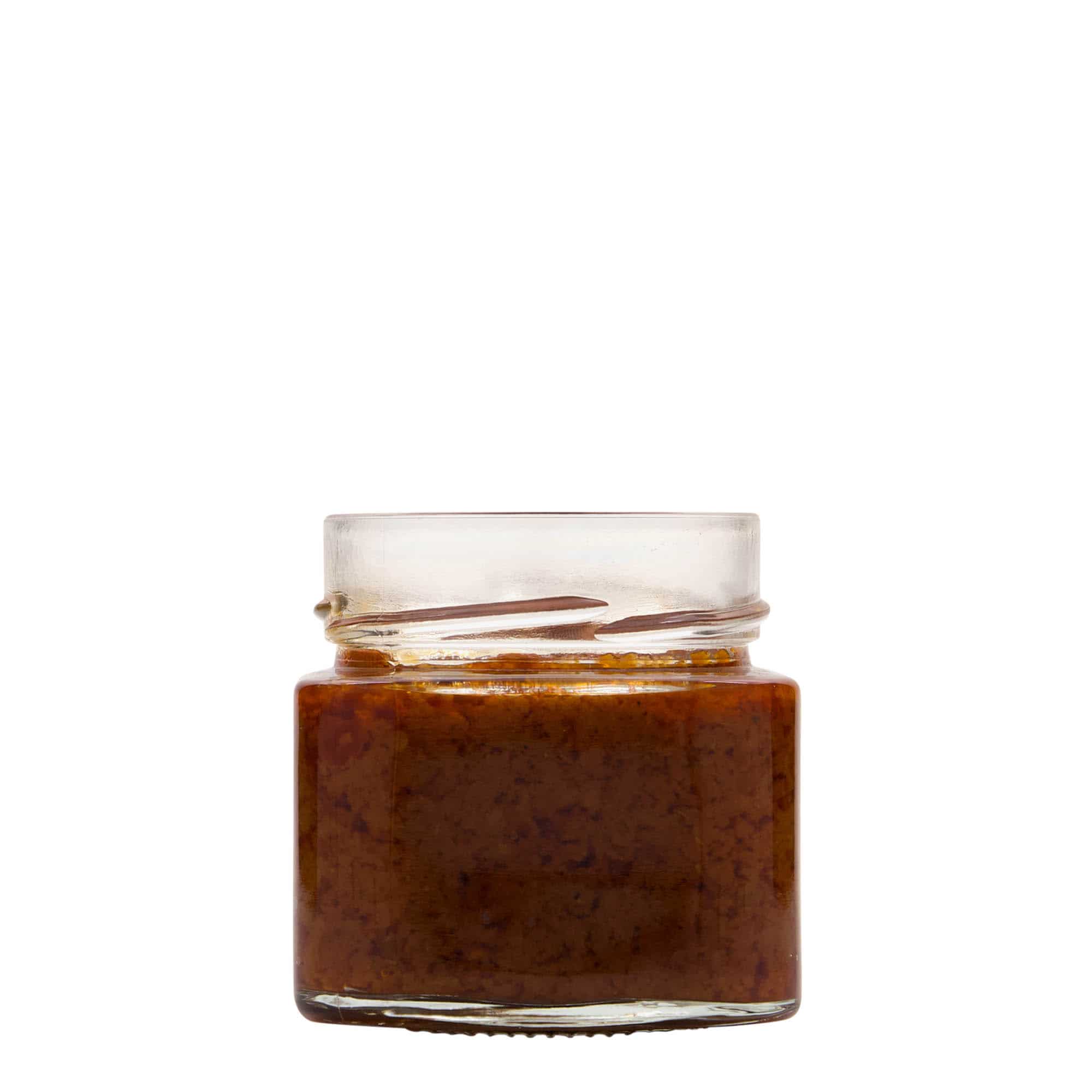 Tarro cuadrado 'Kimba' de 212 ml, boca: Extra-Deep-Twist-Off (EDTO 70)