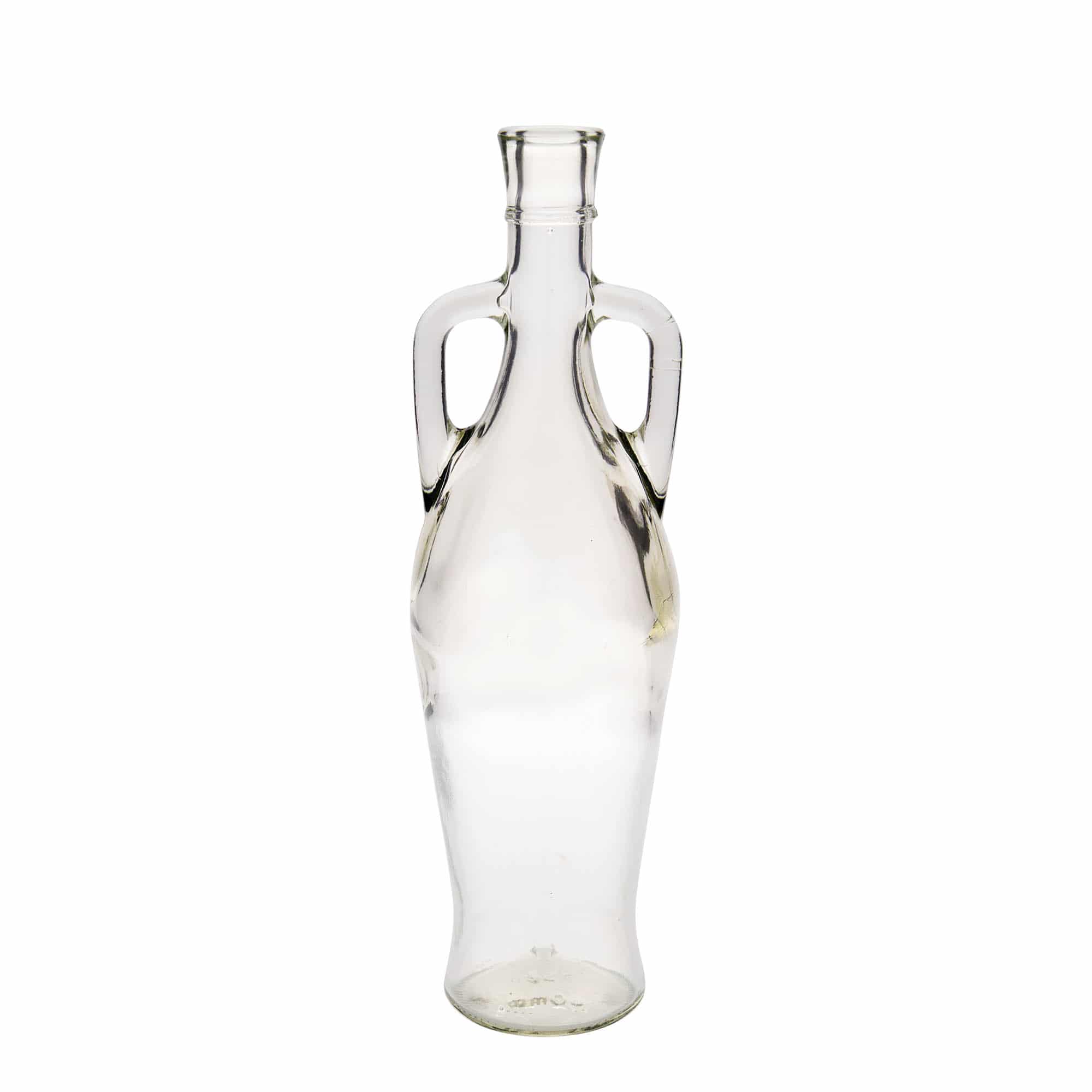 Botella de vidrio de 750 ml 'Ámfora', boca: corcho