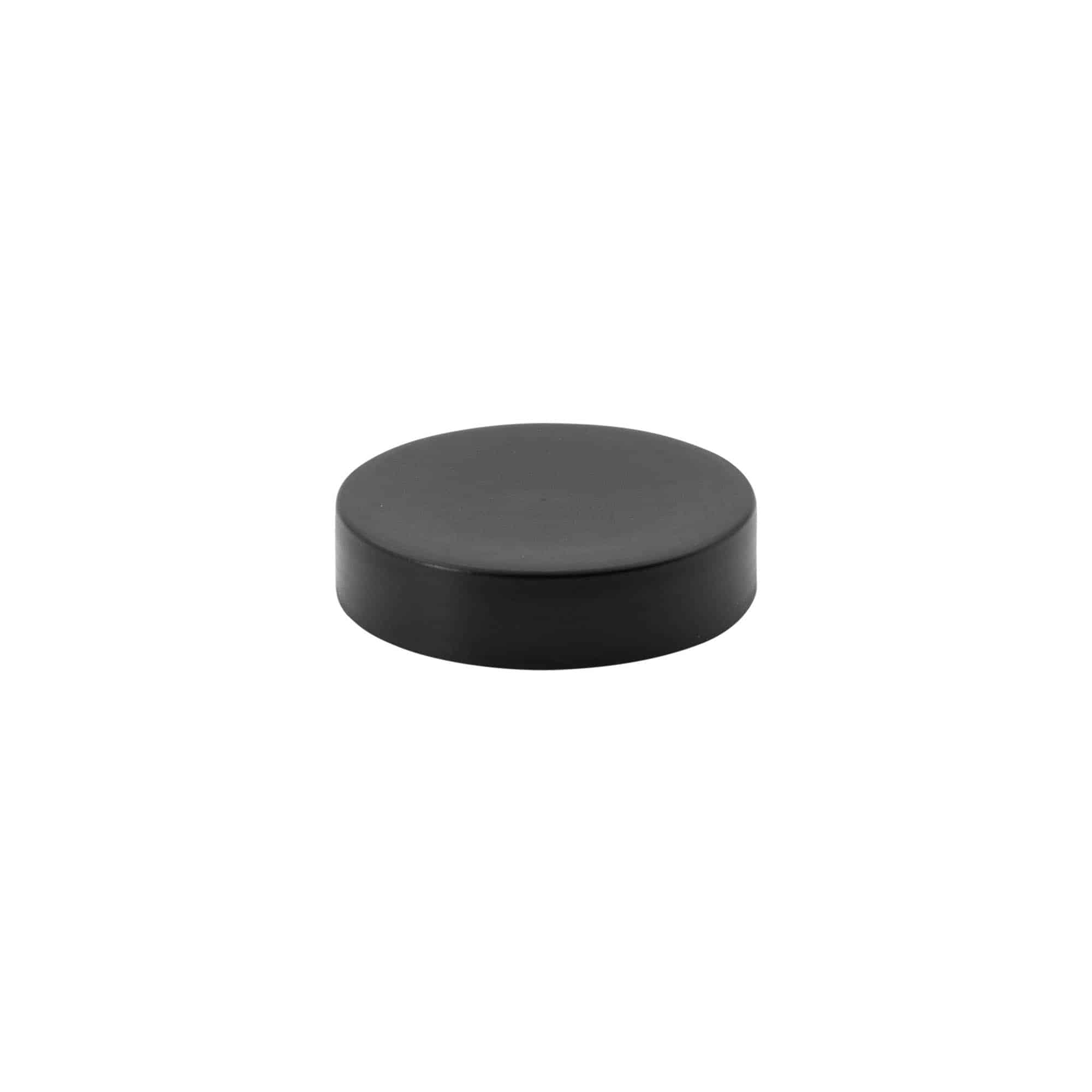 Tapón de rosca para 'Antonella' de 50 ml, plástico de PP, negro Tapón de rosca para 'Antonella' de 50 ml, plástico de PP, negro